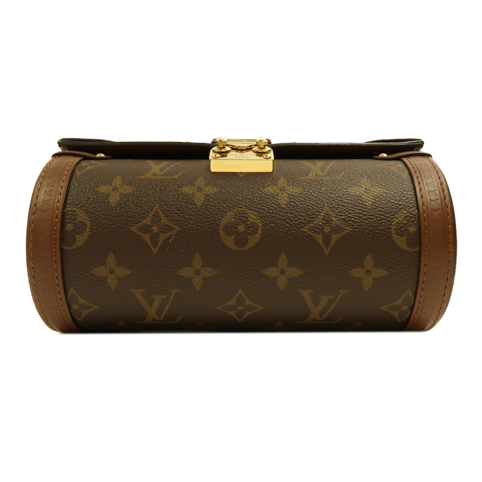 LOUIS VUITTON Monogram Papillon Trunk金扣手挽肩背兩用袋棕色