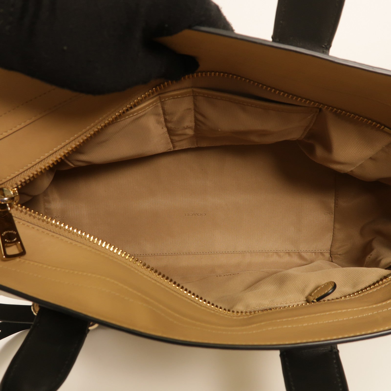 COACH 牛皮皮革Shoulder Bag金扣手挽肩背兩用袋