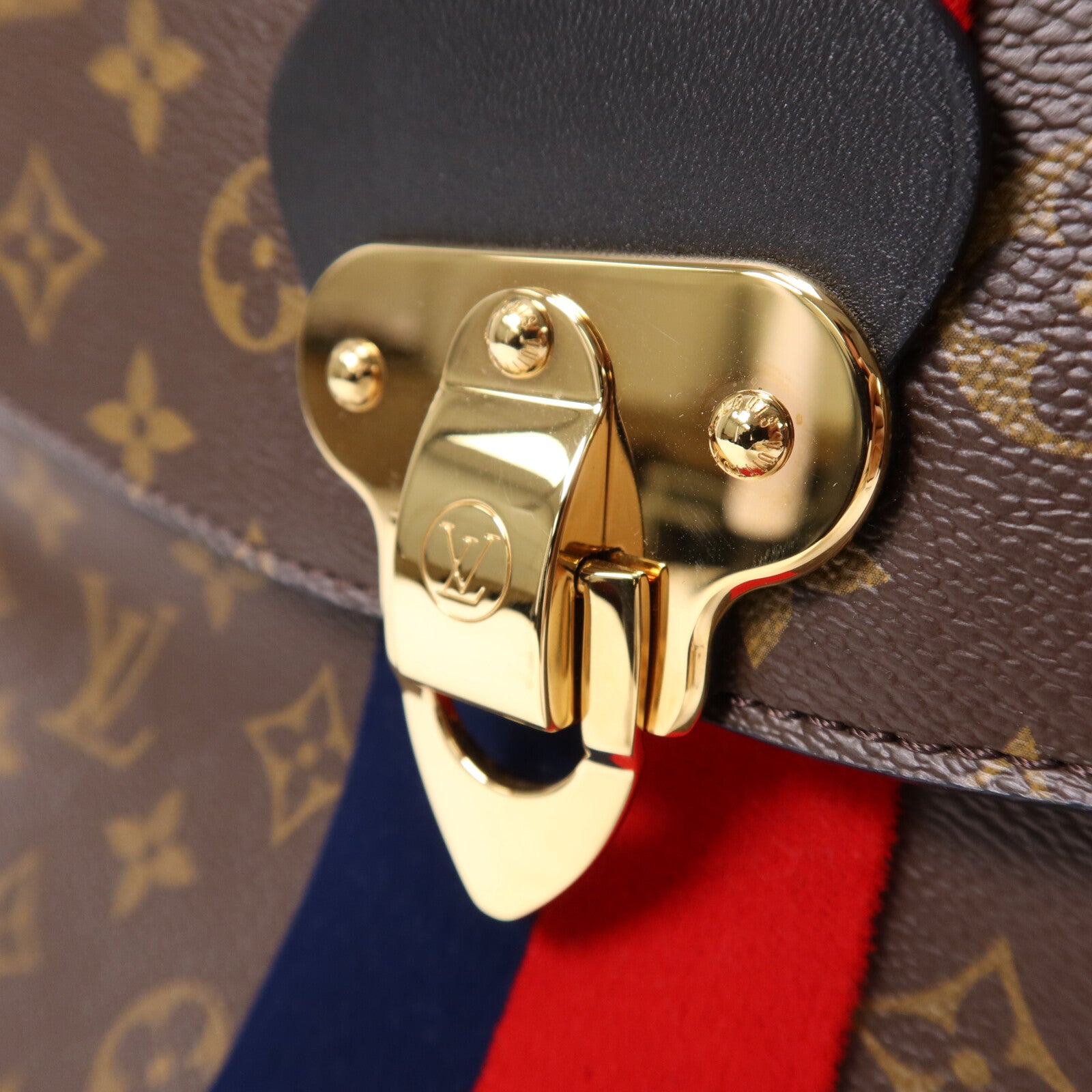 LOUIS VUITTON Monogram Georges MM金扣手挽肩背兩用袋