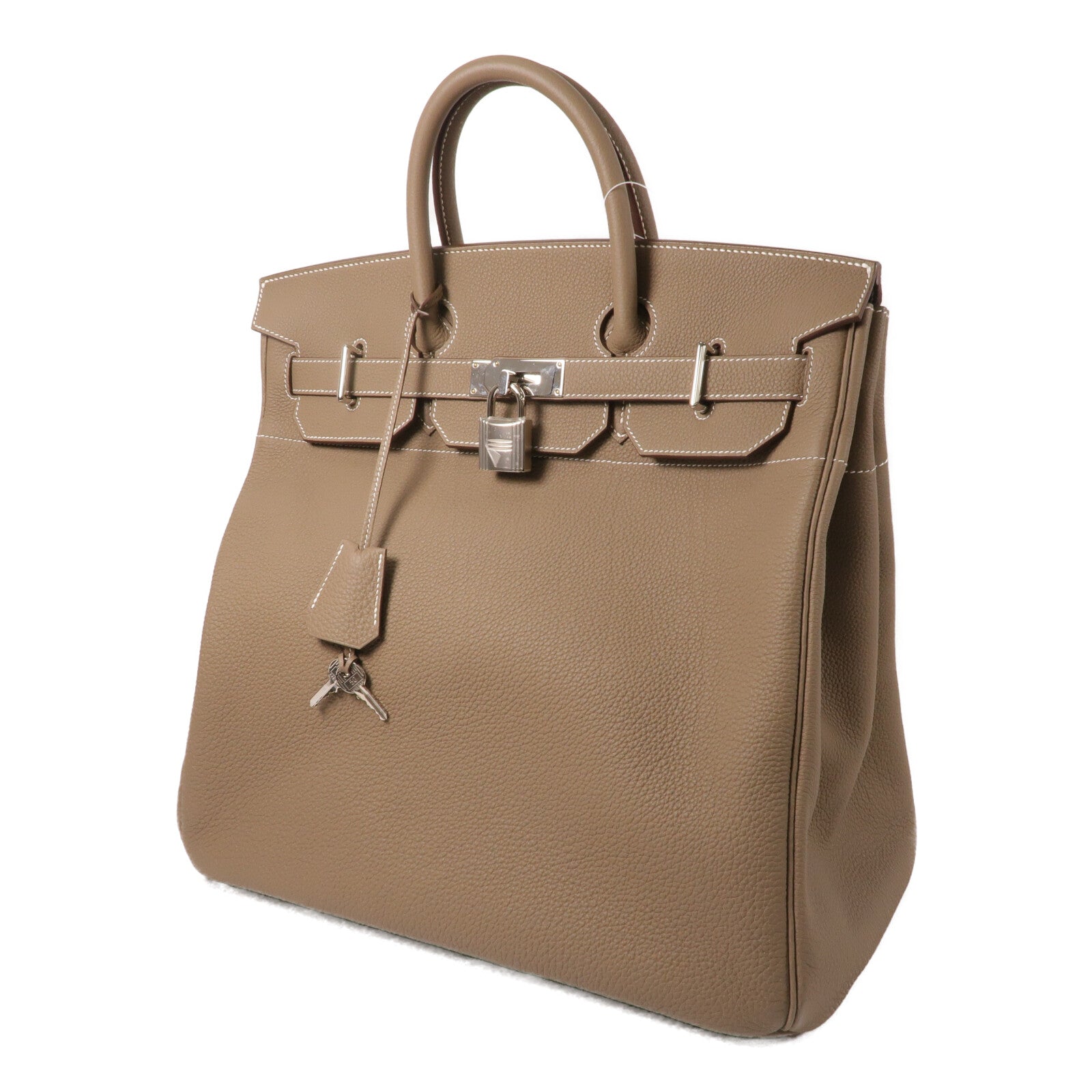 HERMES Togo皮革Haut A Courroies 40手挽袋Etoupe