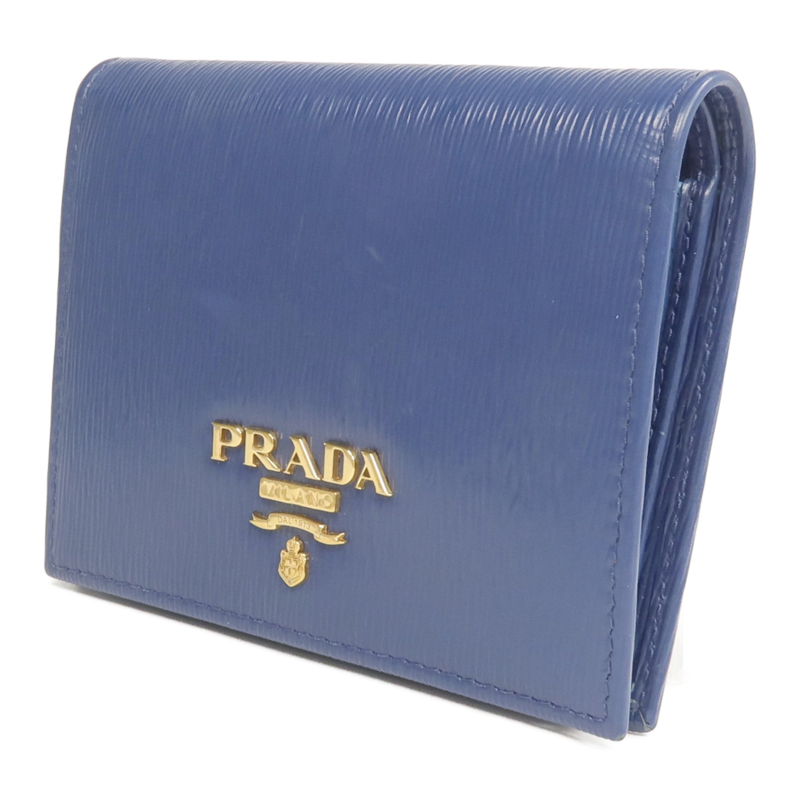 PRADA 牛皮皮革Wallet金扣長錢包