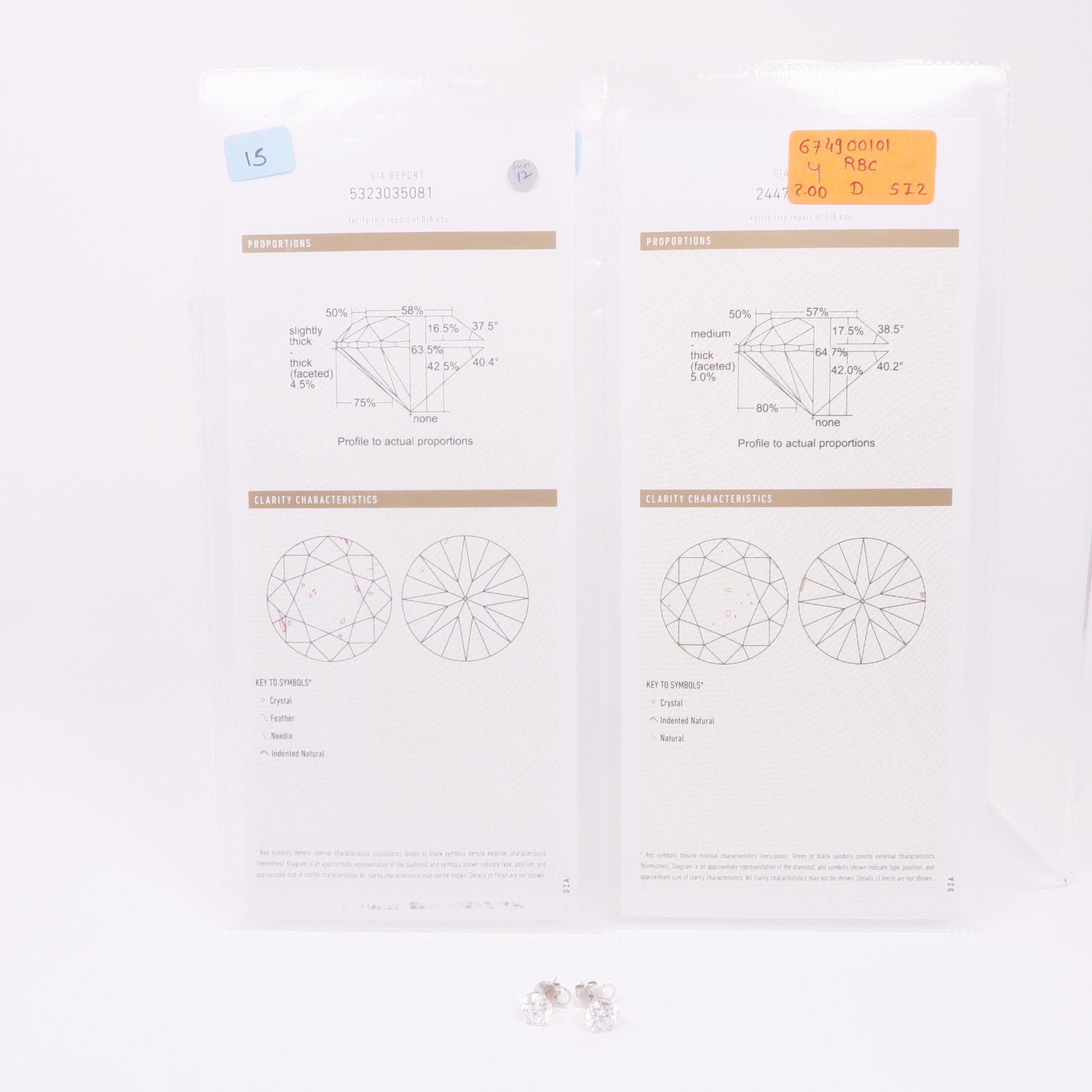 JEWELRY 18K白金Diamond Earrings鑽石耳環