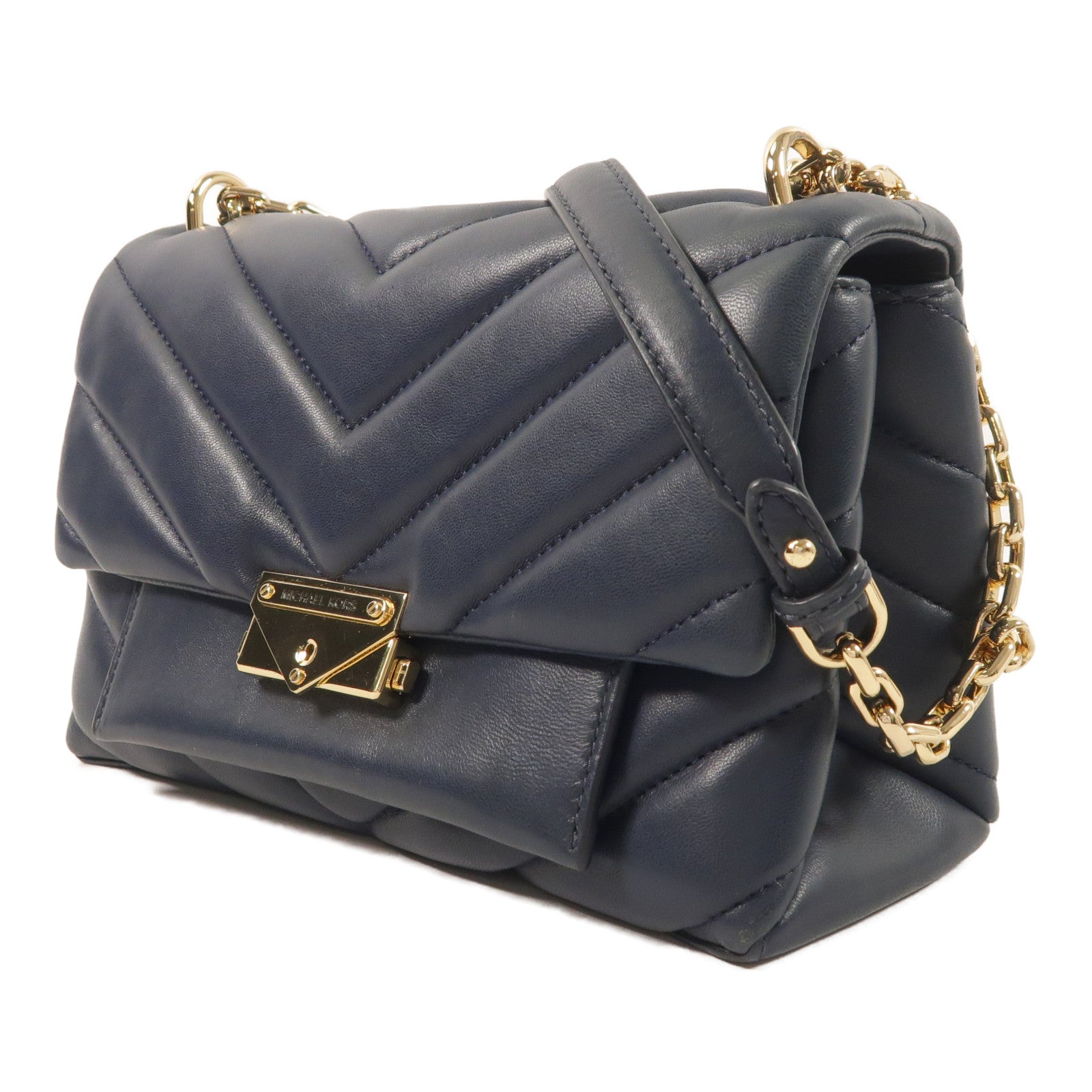 Michael Kors 牛皮皮革Chain Shoulder鏈帶肩背袋