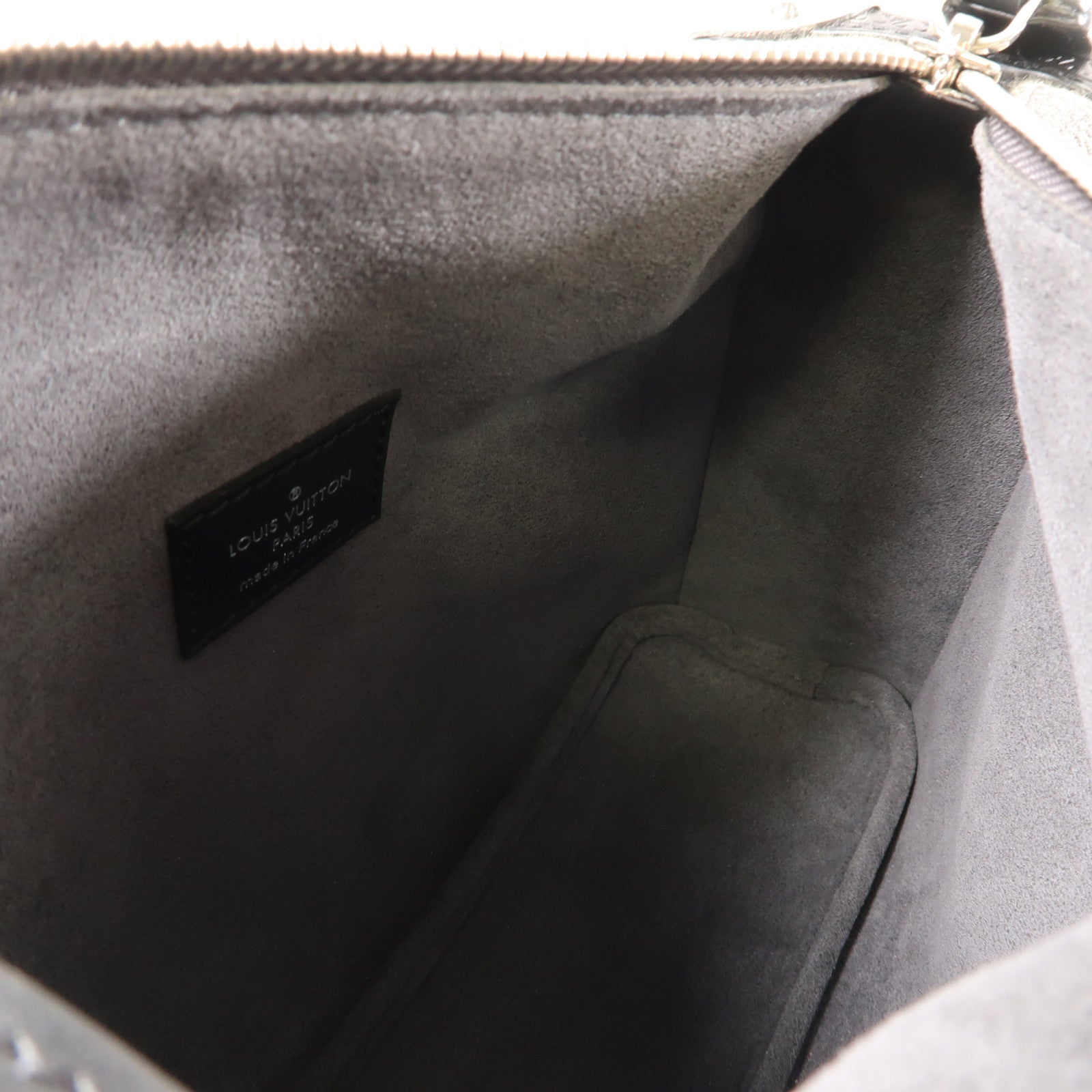 LOUIS VUITTON Monogram Jacquard Denim Side Trunk銀扣手挽肩背兩用袋黑色