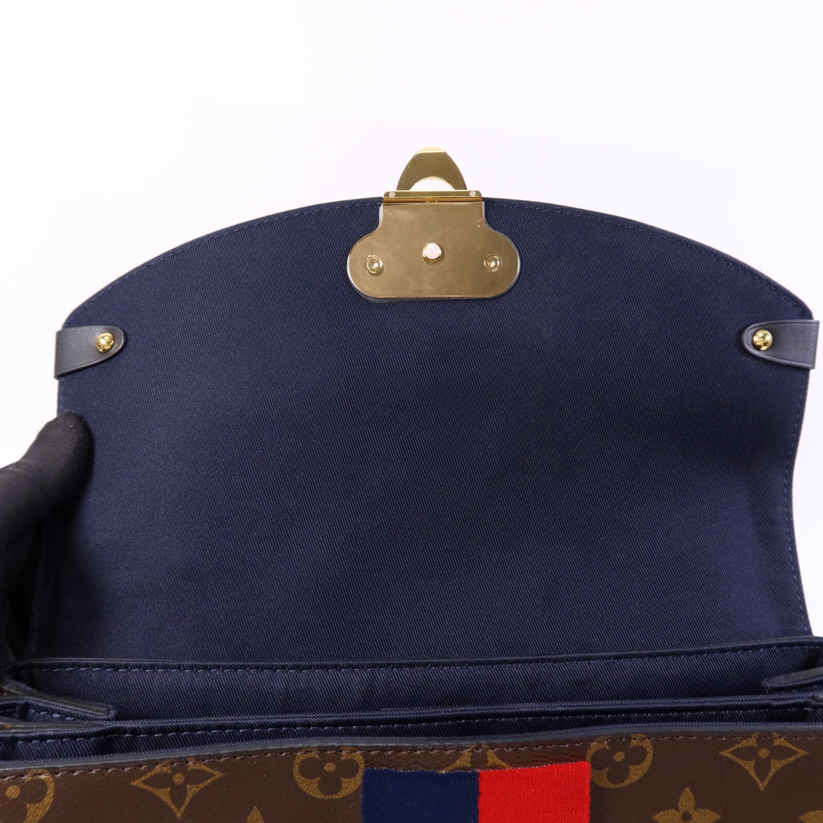 LOUIS VUITTON Monogram Georges MM金扣手挽肩背兩用袋