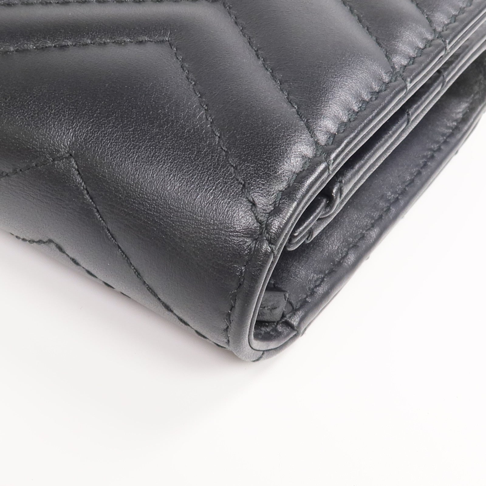 GUCCI 牛皮皮革GG Marmont Long Wallet金扣長錢包
