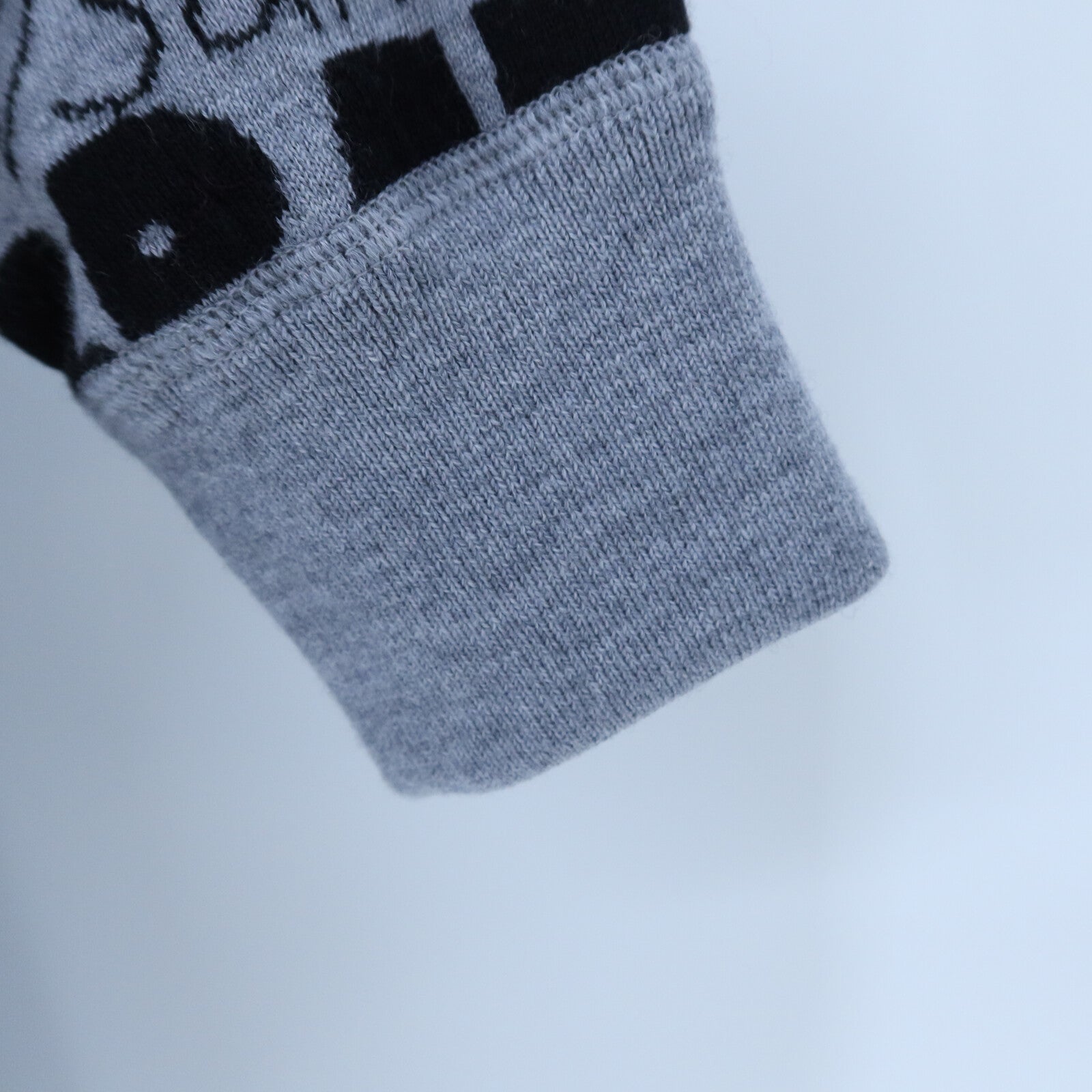 CHANEL Wool Graffiti Knit Sweater針織