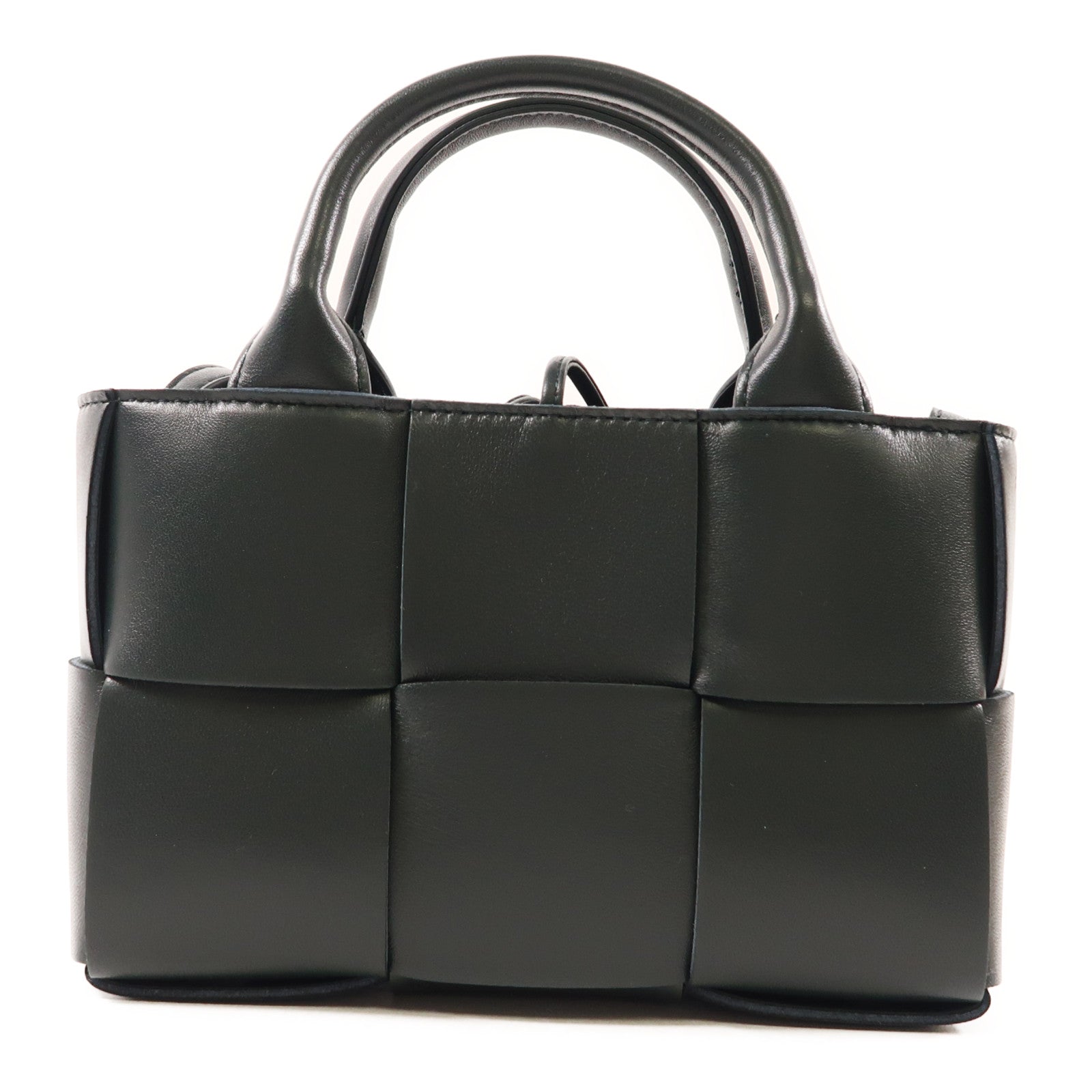 BOTTEGA VENETA GHW Arco Tote 2 Way Shoulder Bag 729029 VCQC2 Leather Green