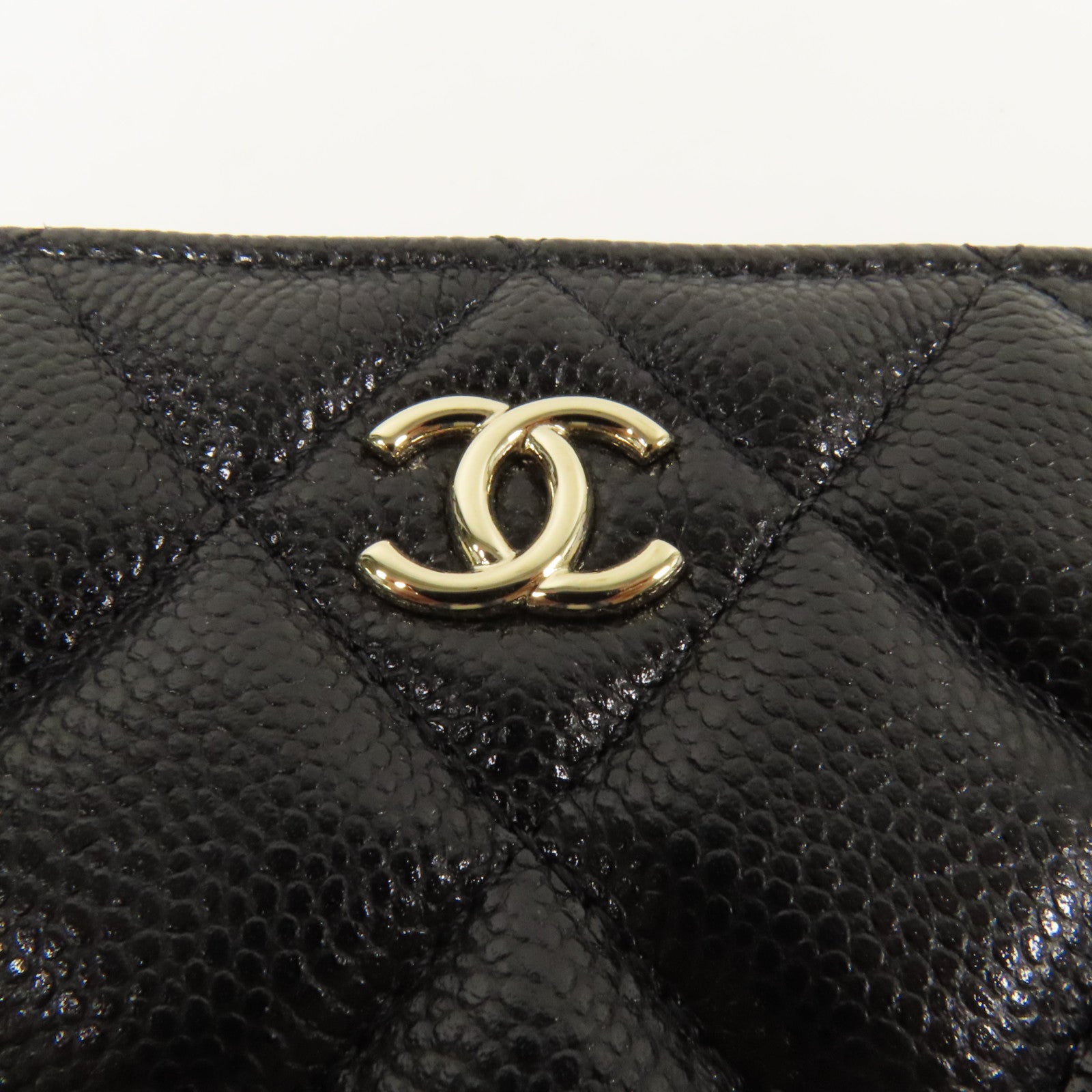 CHANEL 牛皮皮革Pouch金扣手拿包
