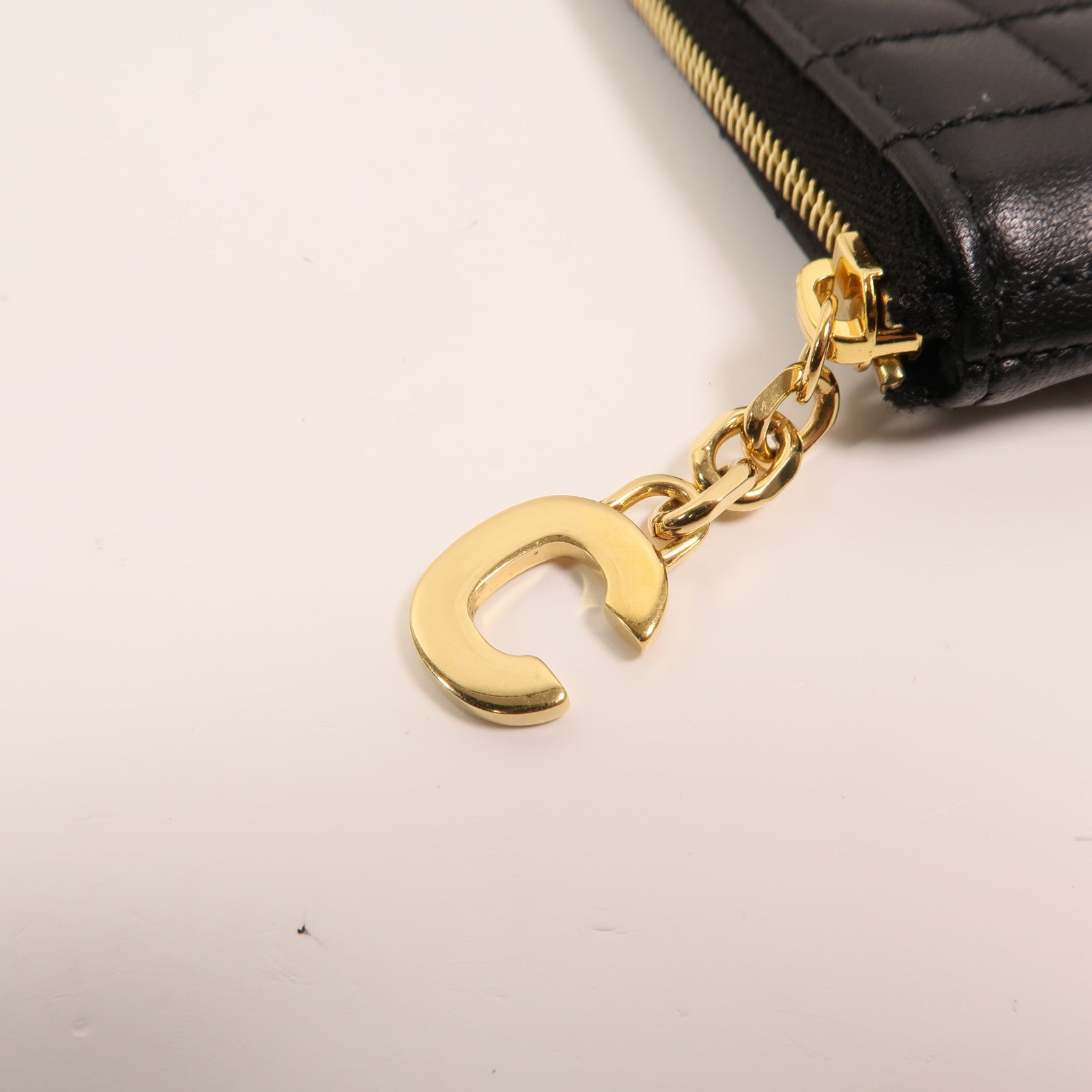 CELINE 牛皮皮革C charm Clutch Bag金扣手提包