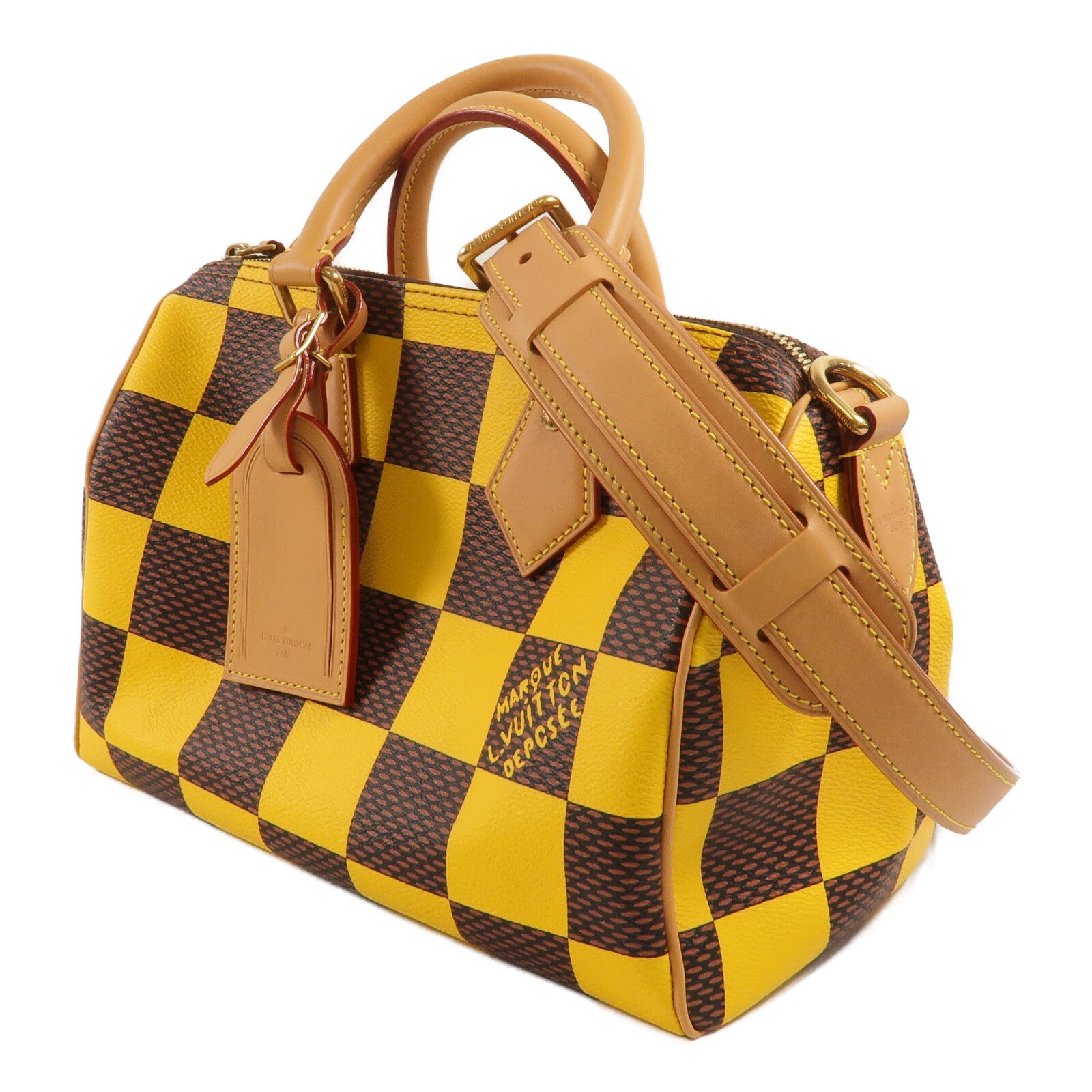 LOUIS VUITTON Damier Pop Speedy Bandouliere 25 Damier Pop手挽肩背兩用袋