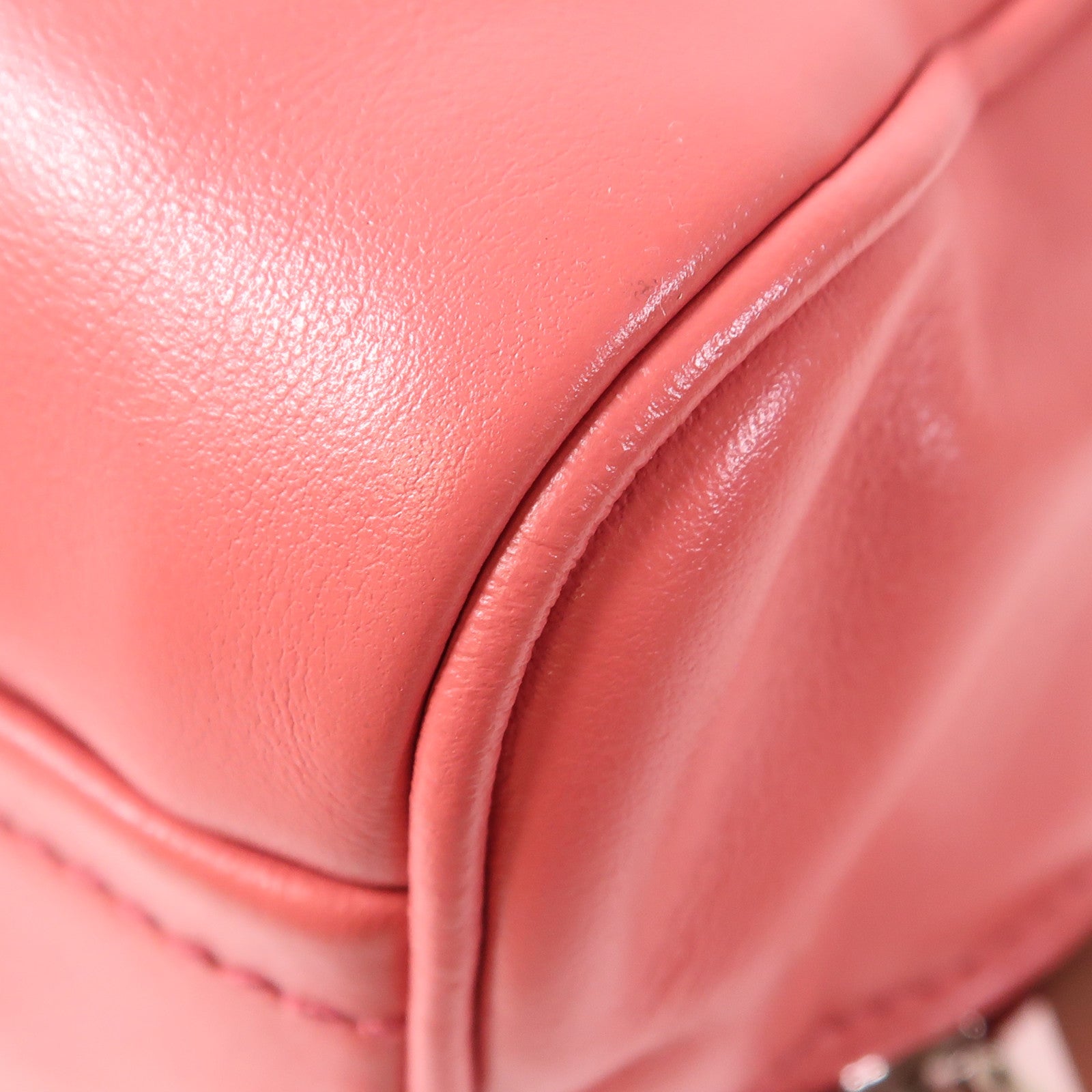 PRADA 牛皮皮革2 Way Shoulder銀扣手挽肩背兩用袋