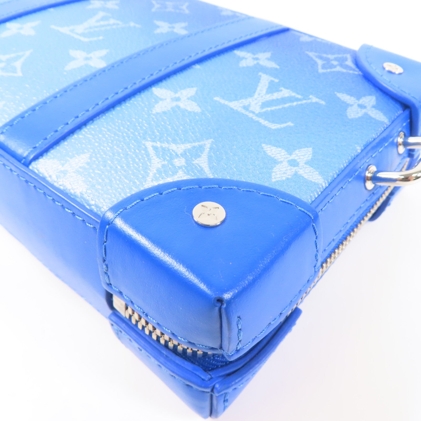 LOUIS VUITTON LV SHW Soft Trunk Wallet Shoulder Bag M45432 Monogram Clouds Blue