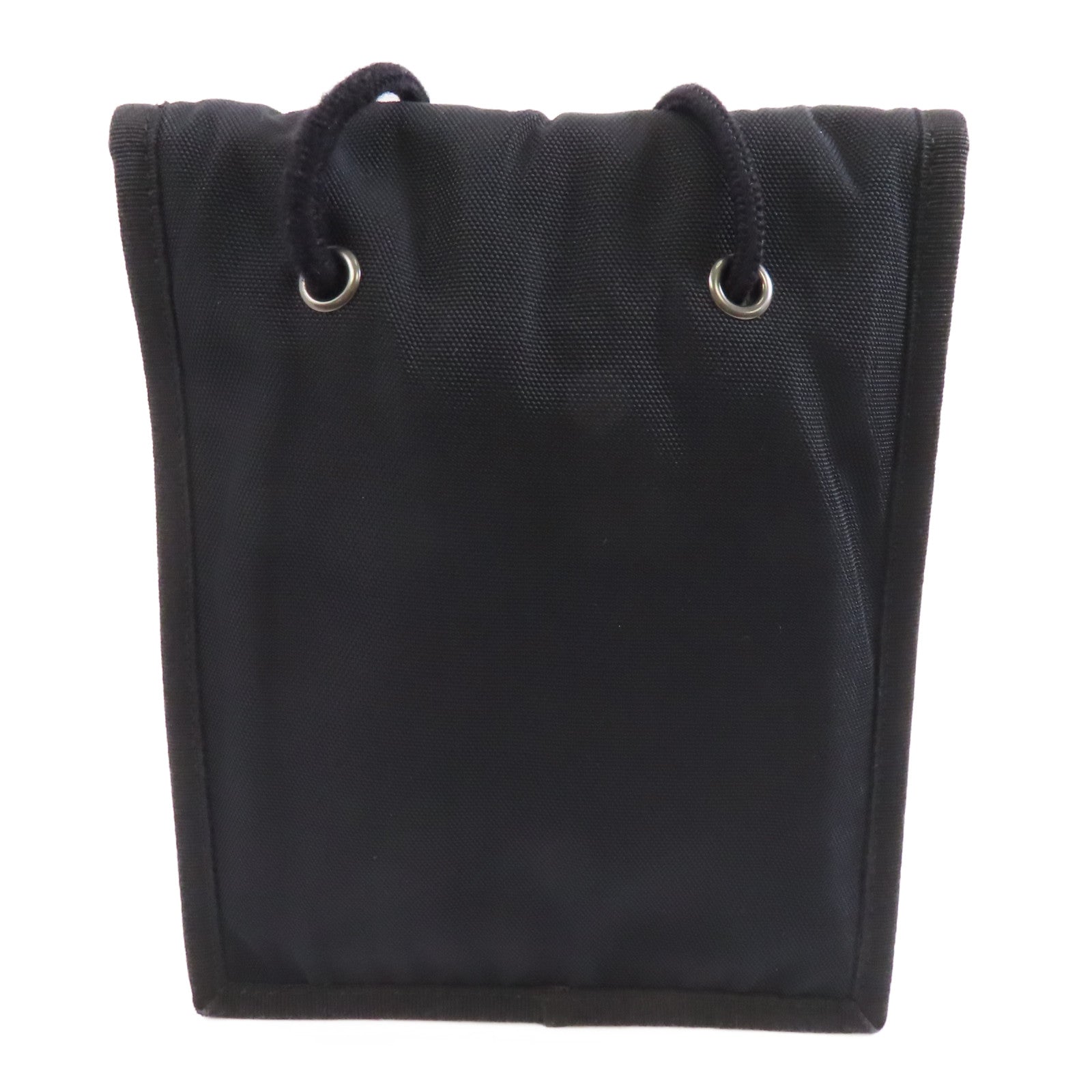 BALENCIAGA 尼龍Shoulder Bag銀扣肩背袋黑色