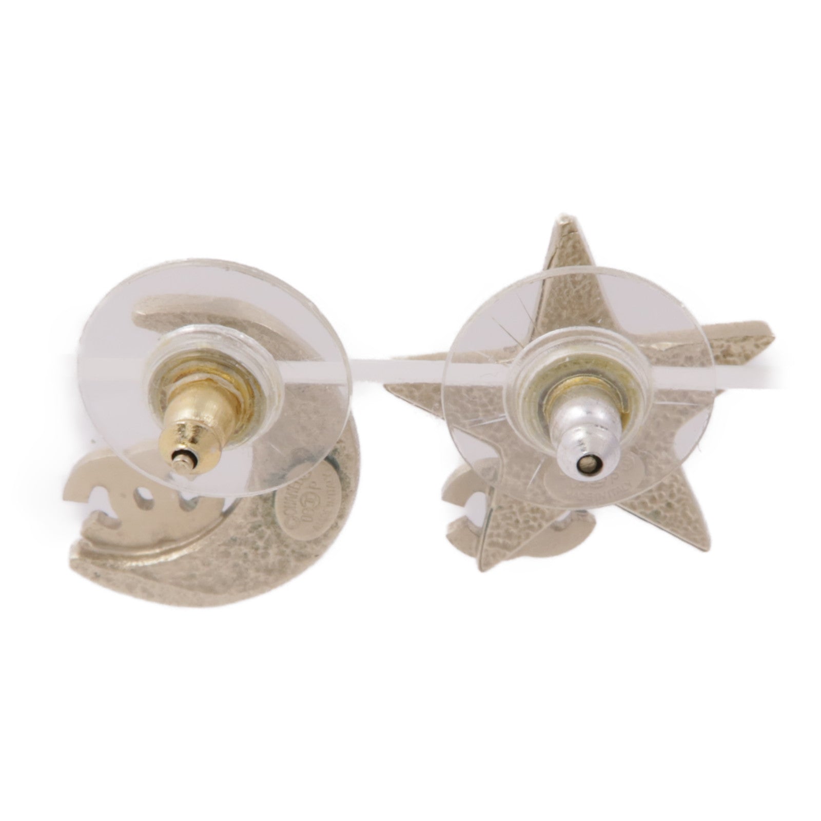 CHANEL CC Earrings Accessories Metal/PVC Silver