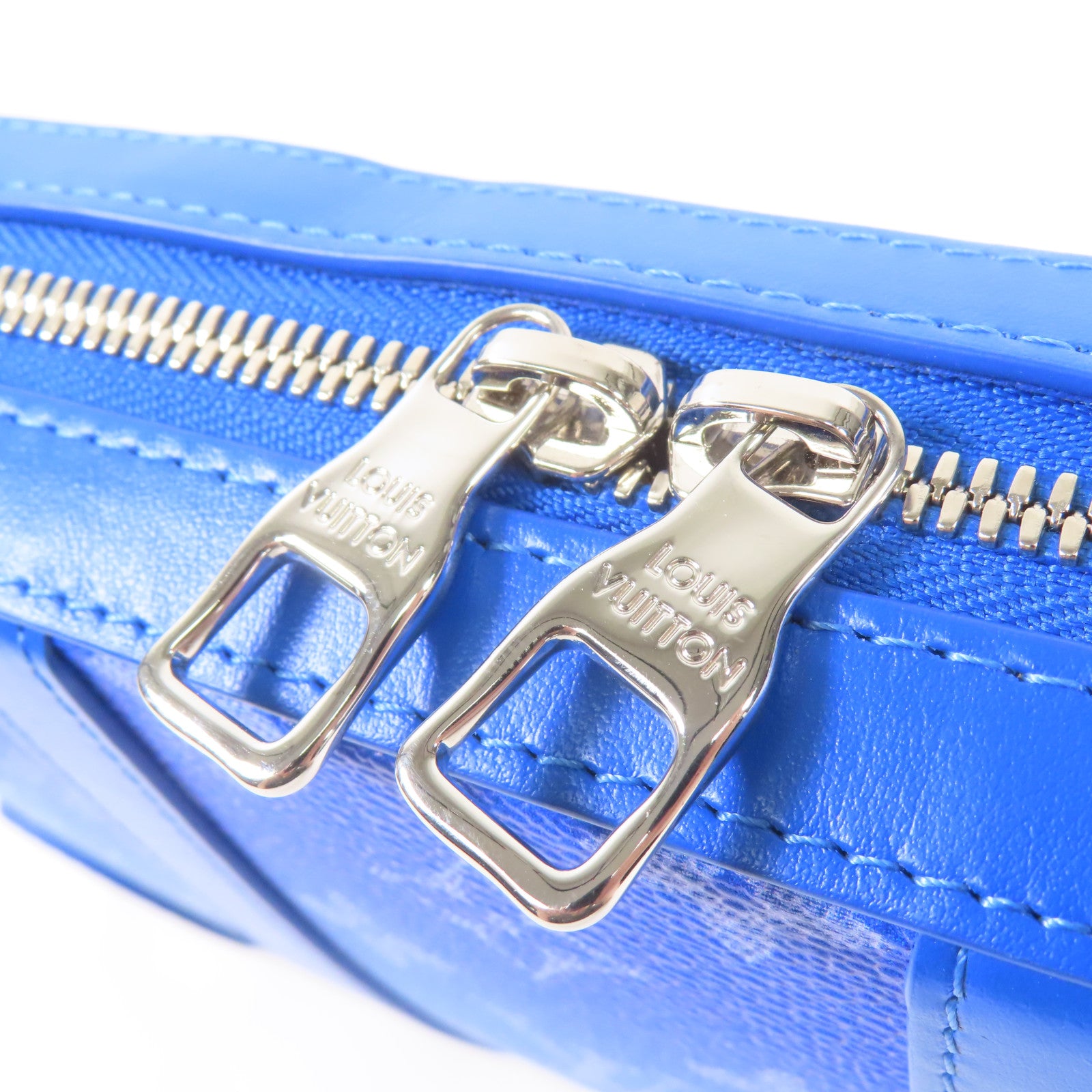 LOUIS VUITTON LV SHW Soft Trunk Wallet Shoulder Bag M45432 Monogram Clouds Blue