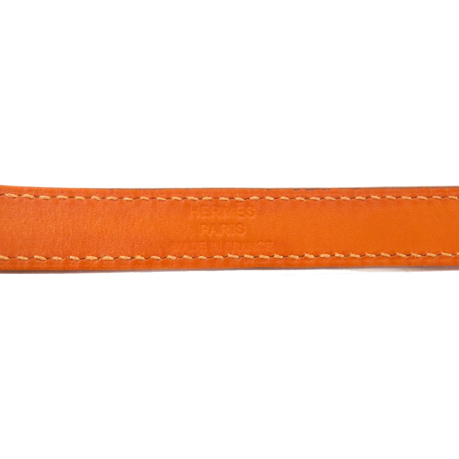 HERMES Swift皮革Kelly Double Tour Bracelet金扣手鐲啡色#T3