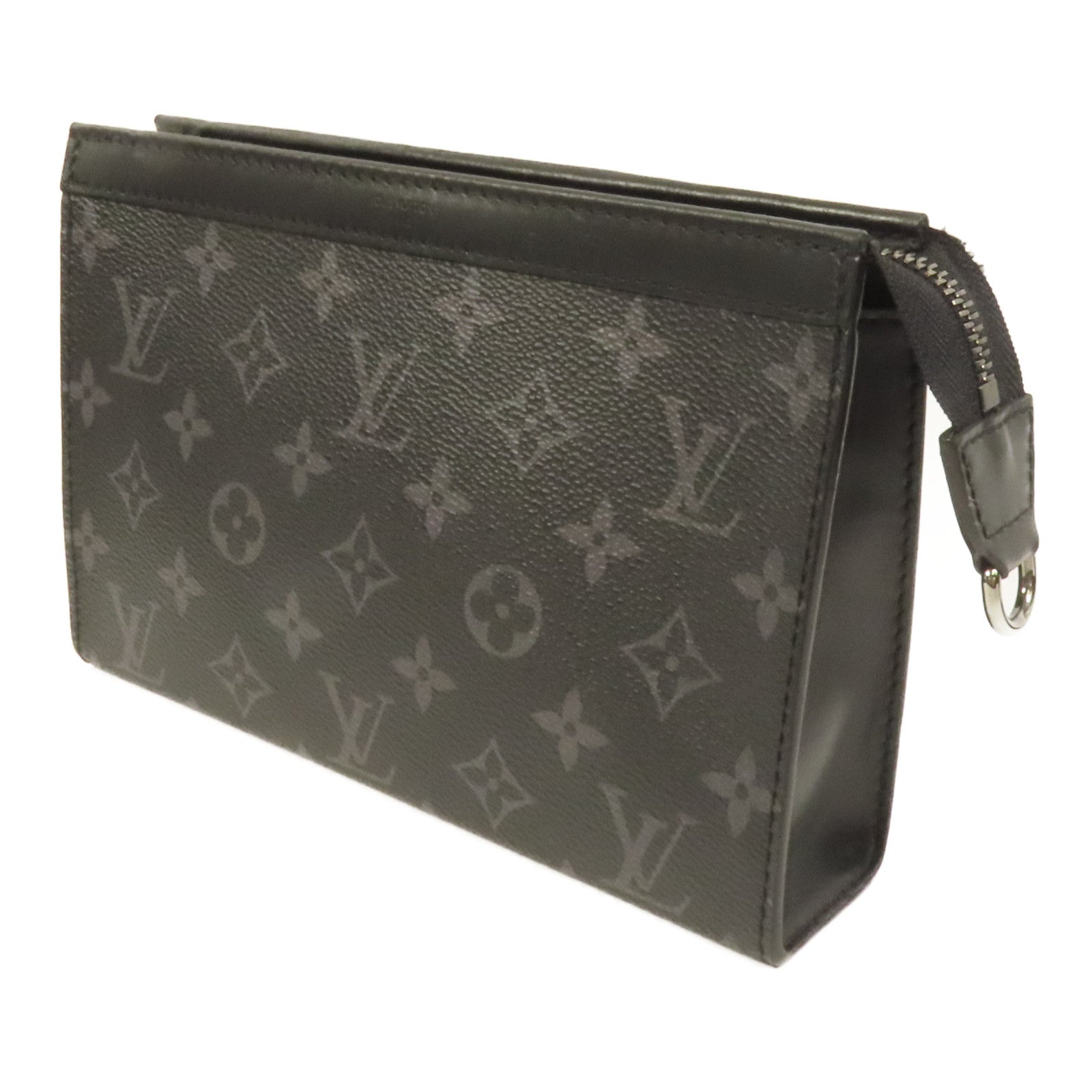 LOUIS VUITTON Monogram Eclipse Gaston銀扣肩背袋