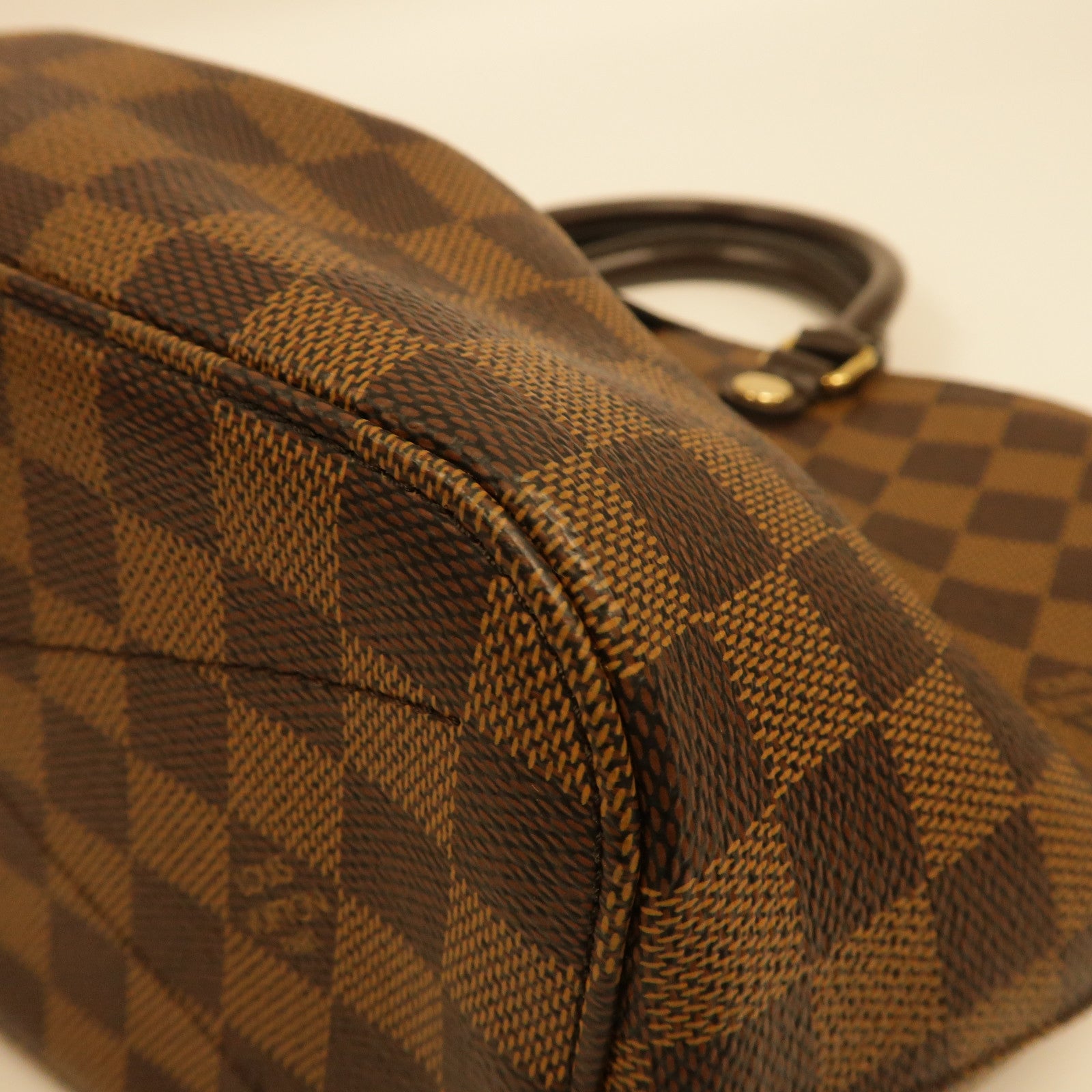 LOUIS VUITTON Damier Siena MM金扣手挽肩背兩用袋啡色