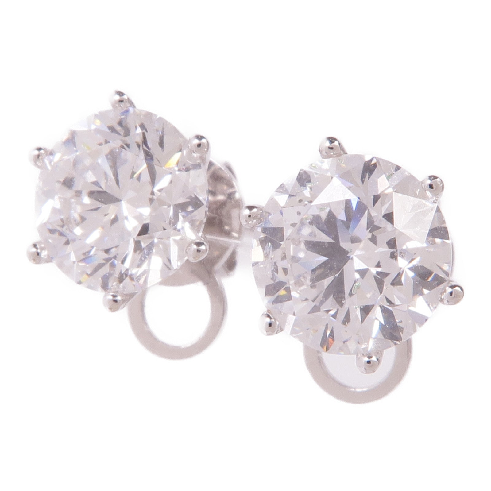 JEWELRY 18K白金Diamond Earrings鑽石耳環