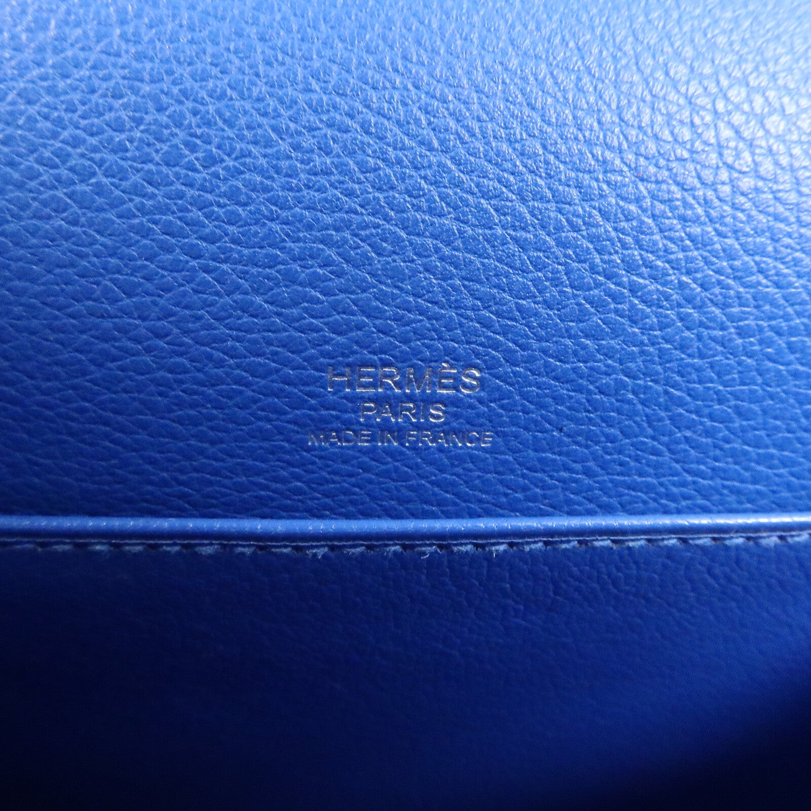 HERMES Evercolor皮革Mini Roulis肩背袋Bleu Hydra