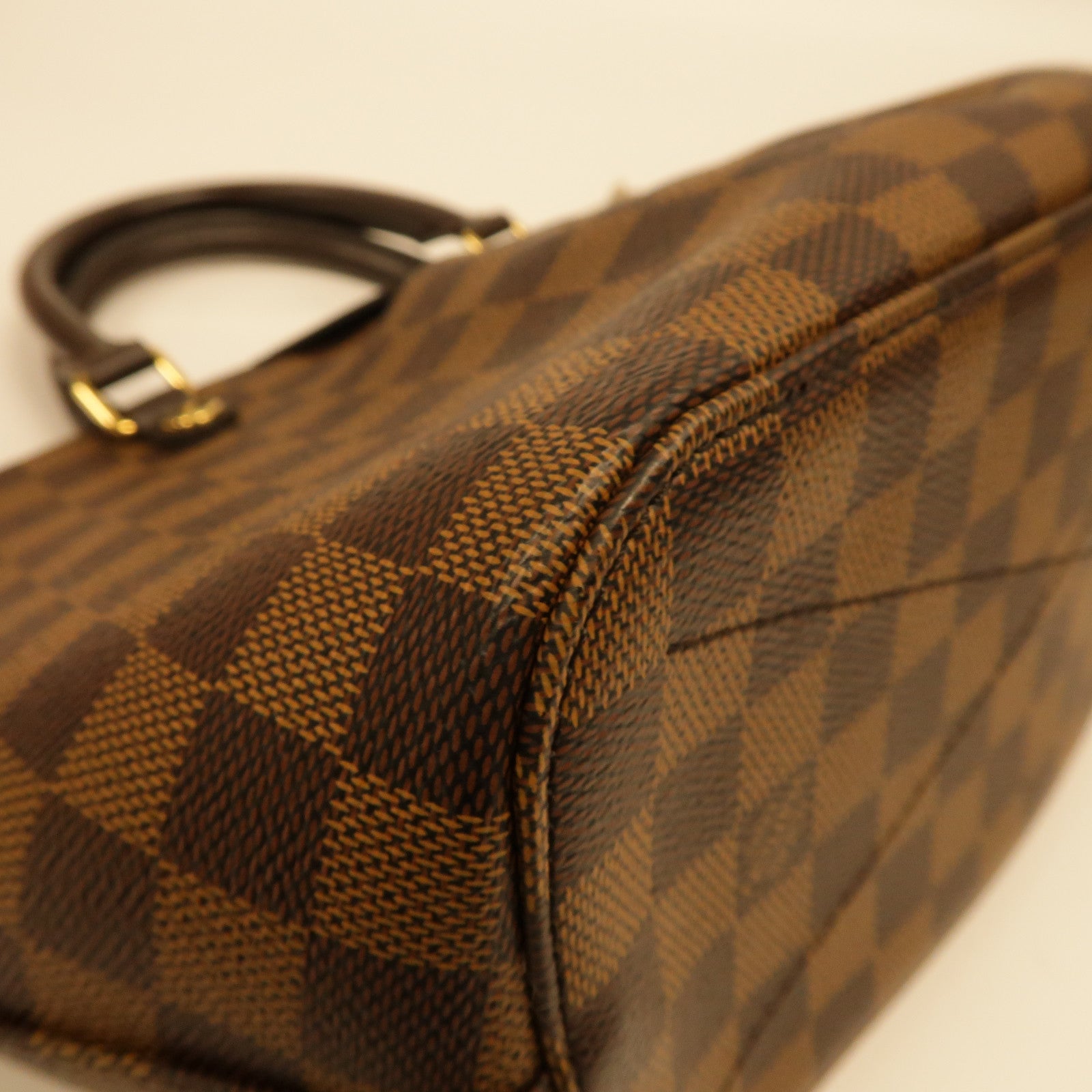 LOUIS VUITTON Damier Siena MM金扣手挽肩背兩用袋啡色