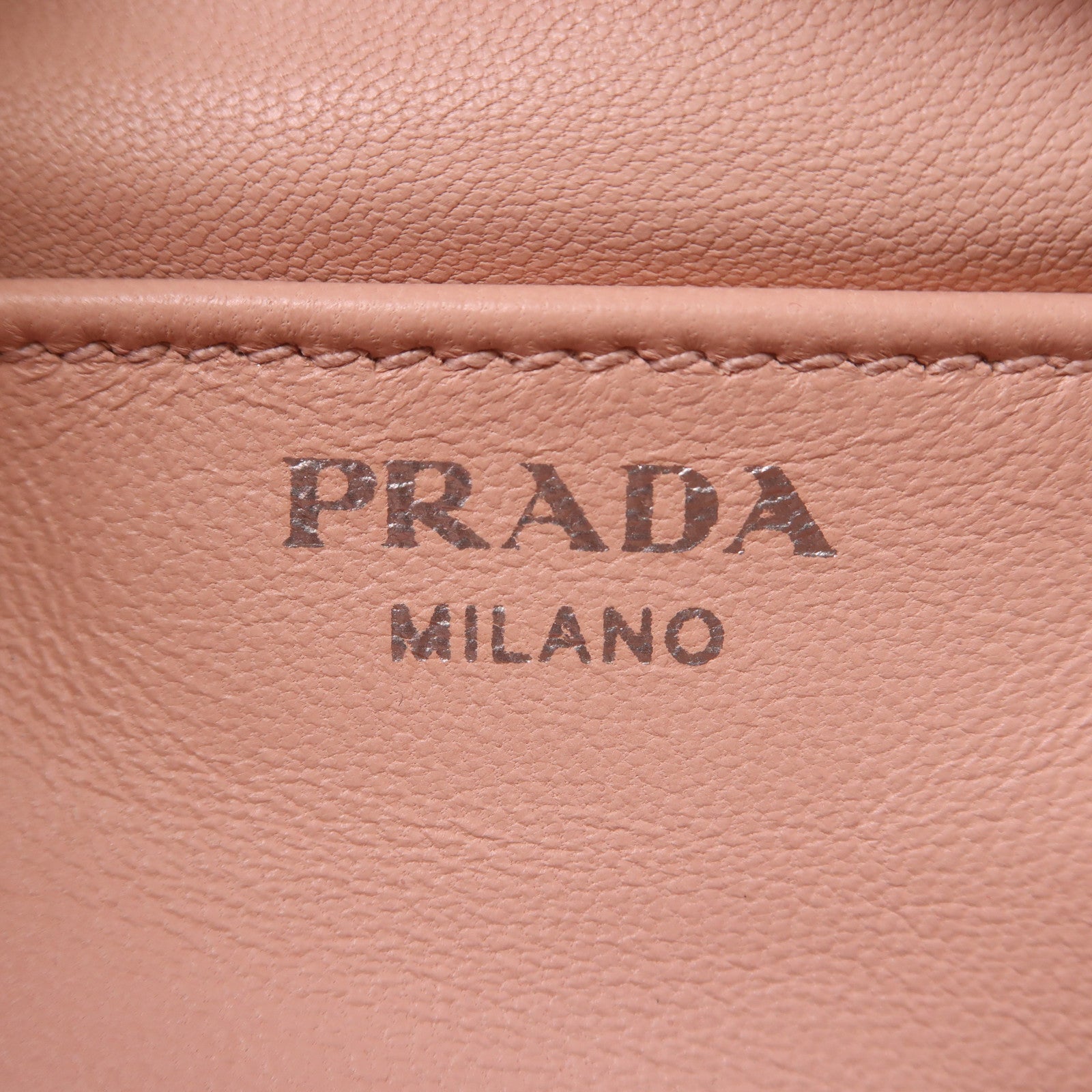 PRADA 牛皮皮革2 Way Shoulder銀扣手挽肩背兩用袋