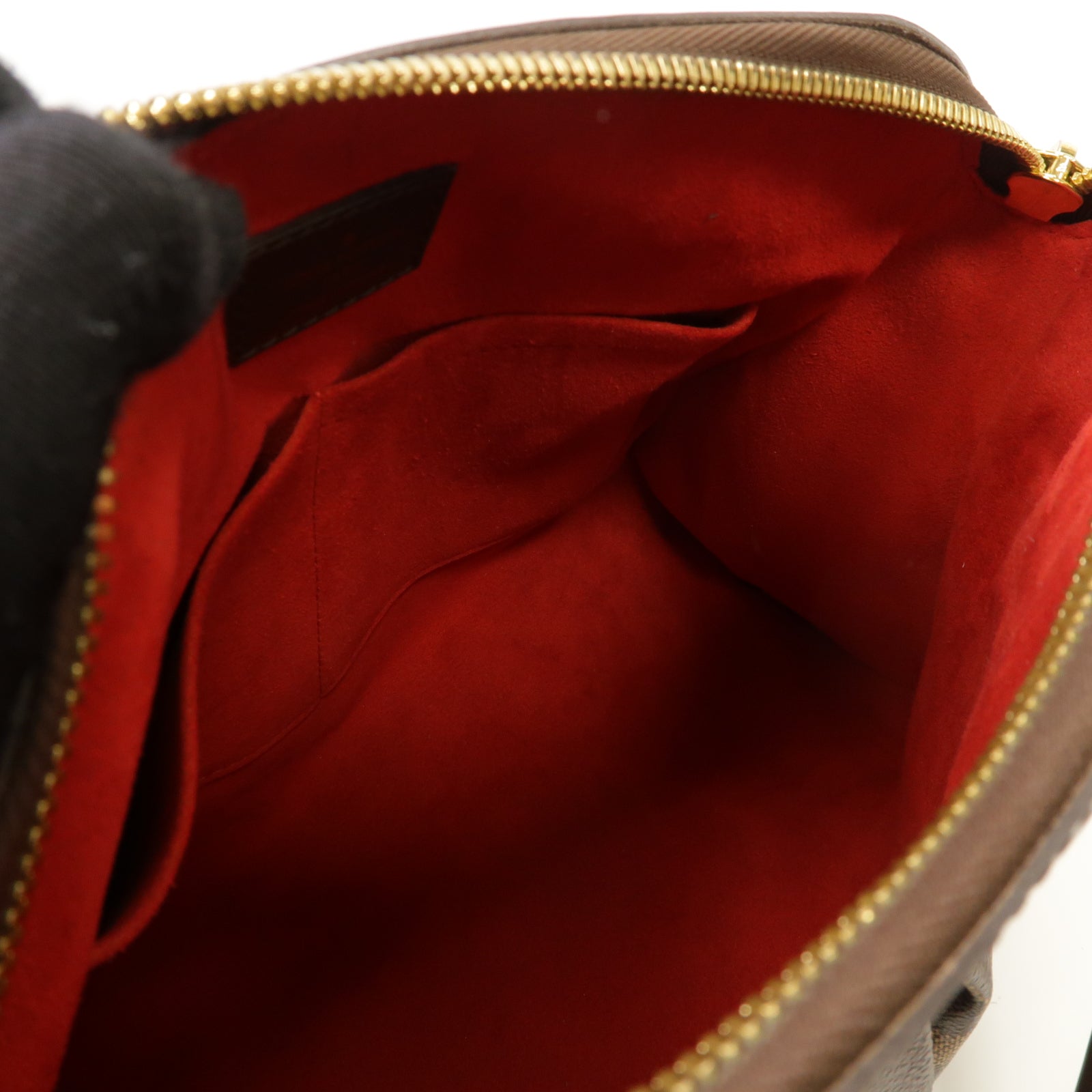 LOUIS VUITTON 【激減優惠】Damier Trevi PM金扣手挽肩背兩用袋棕色
