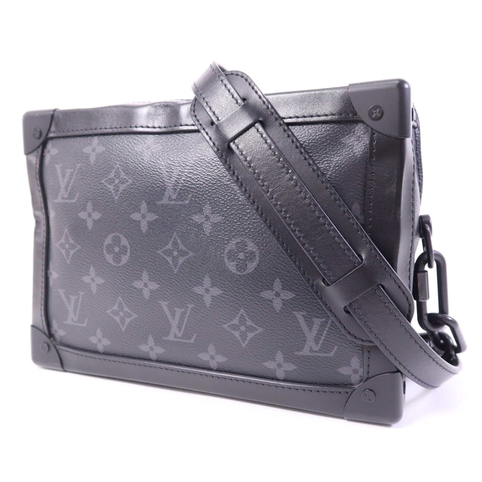LOUIS VUITTON Monogram Eclipse Soft Trunk肩背袋
