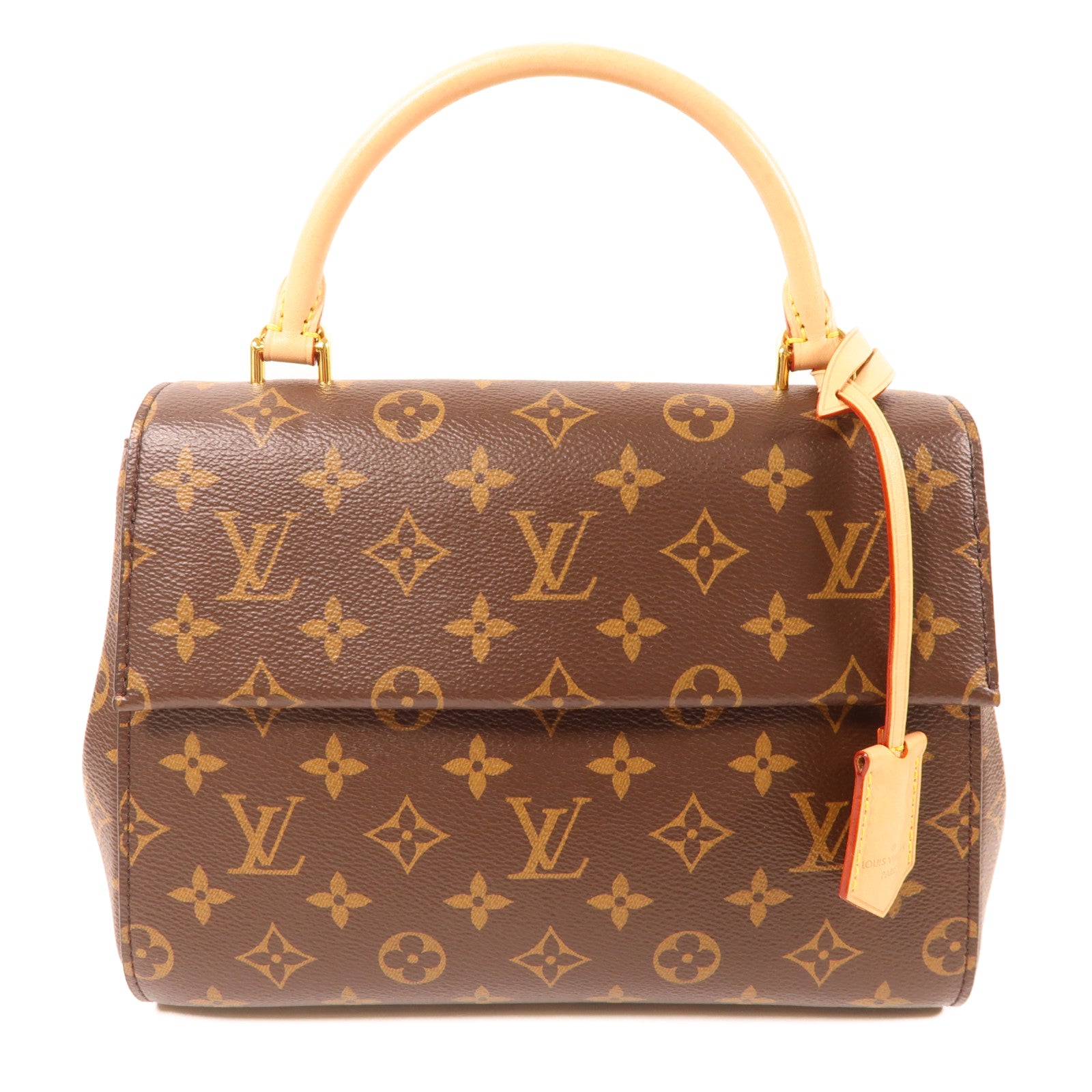LOUIS VUITTON Monogram Cluny BB金扣手挽肩背兩用袋