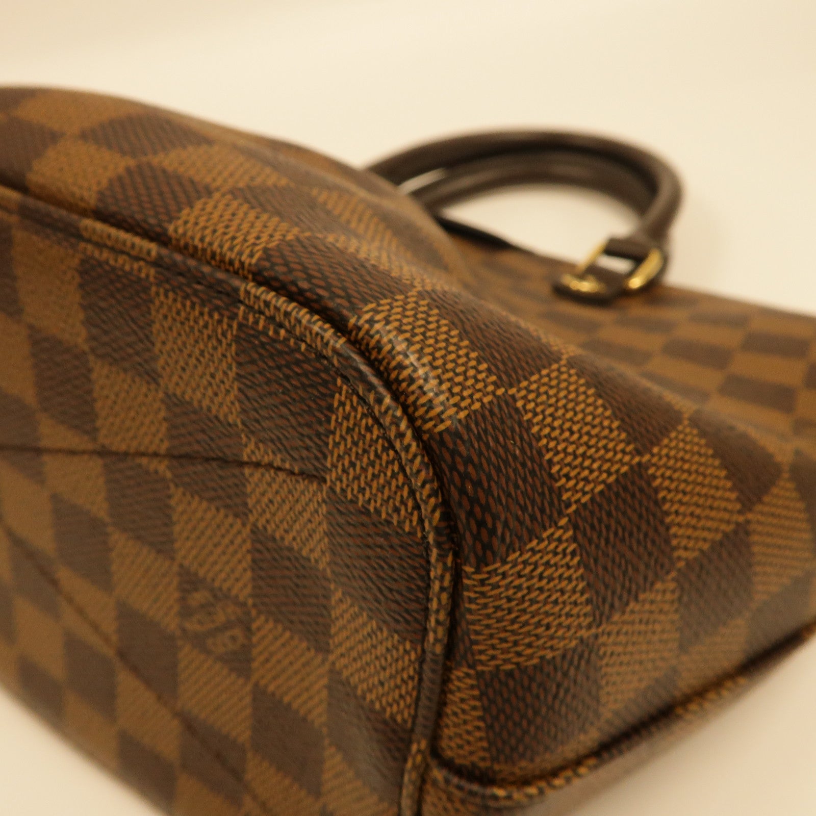 LOUIS VUITTON Damier Siena MM金扣手挽肩背兩用袋啡色