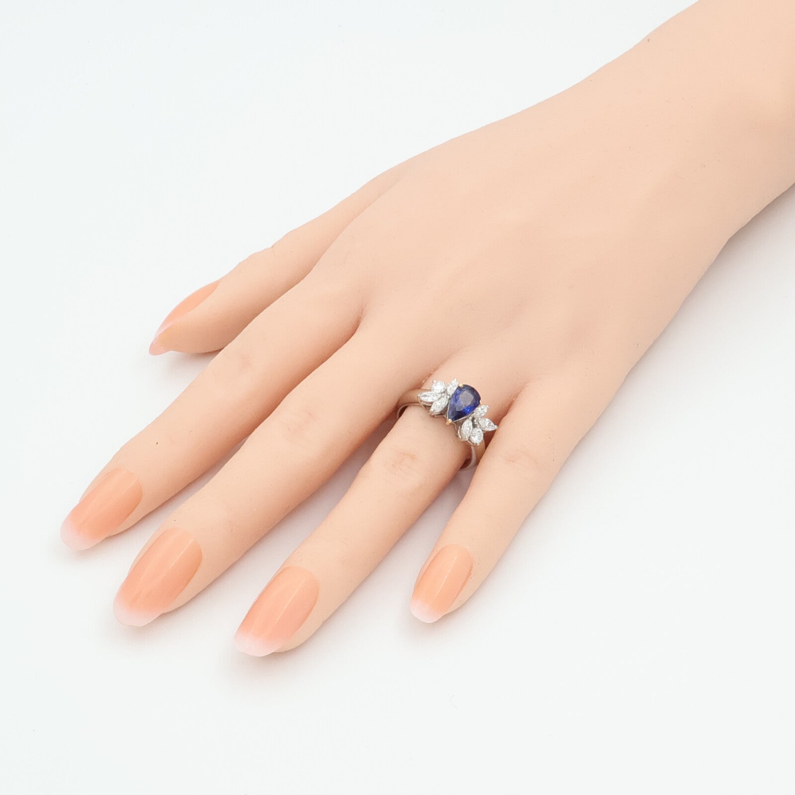 JEWELRY 18K白金/PT900鉑金/藍寶石Sapphire鑽石項鍊