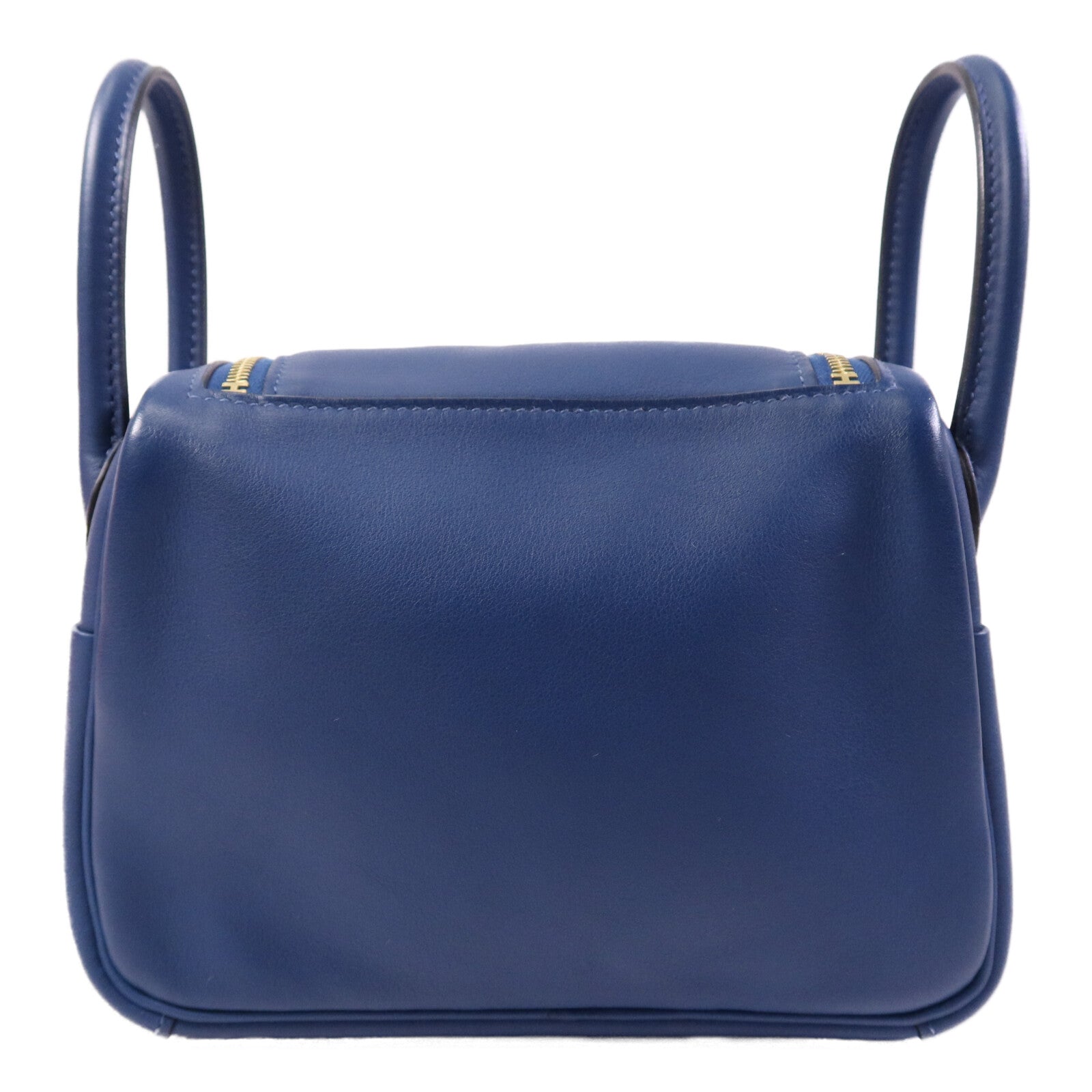 HERMES 【激減優惠】Swift皮革Mini Lindy金扣手挽肩背兩用袋Deep Blue