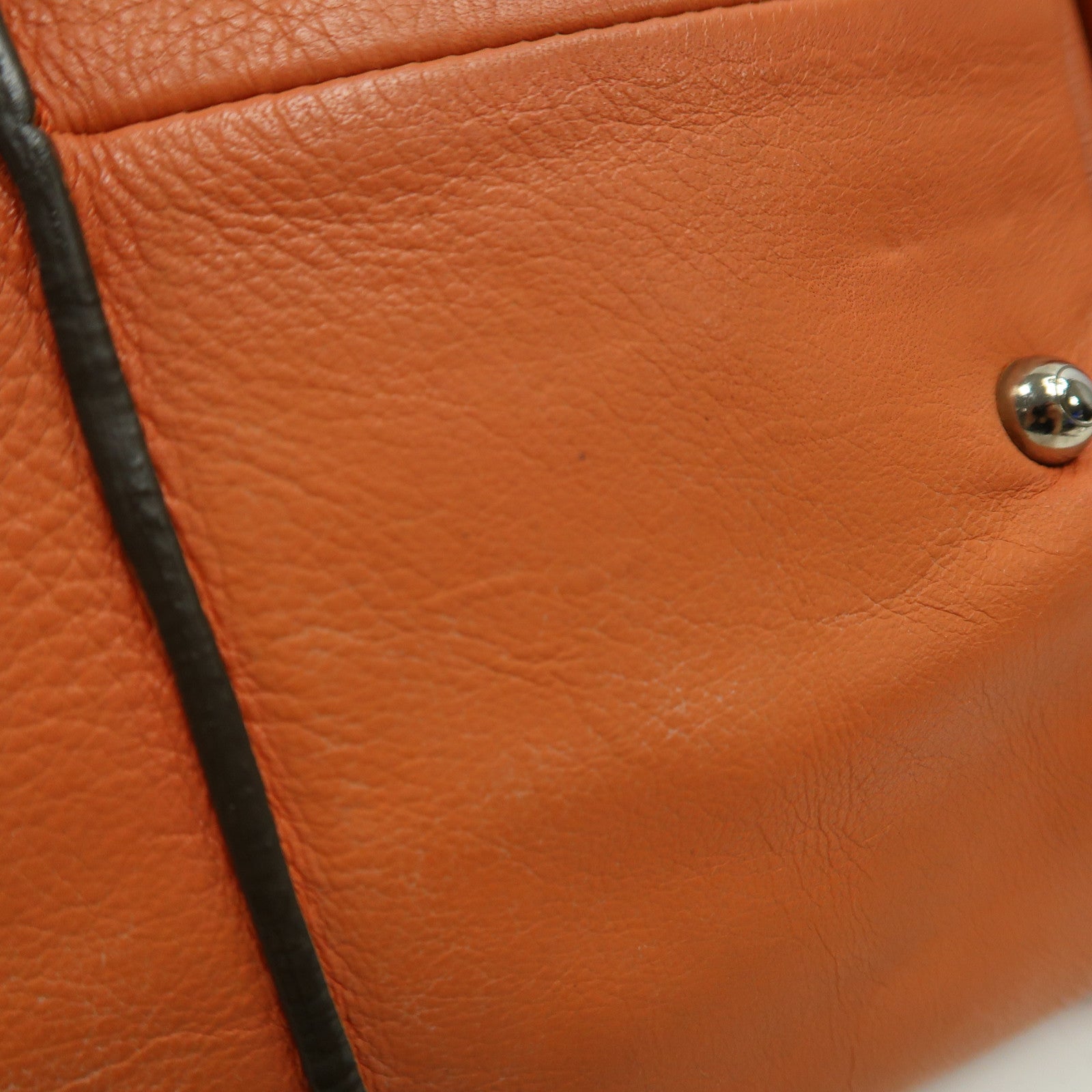 TOD'S (PRICE DOWN) SHW Hand Bag Calfskin Leather Orange