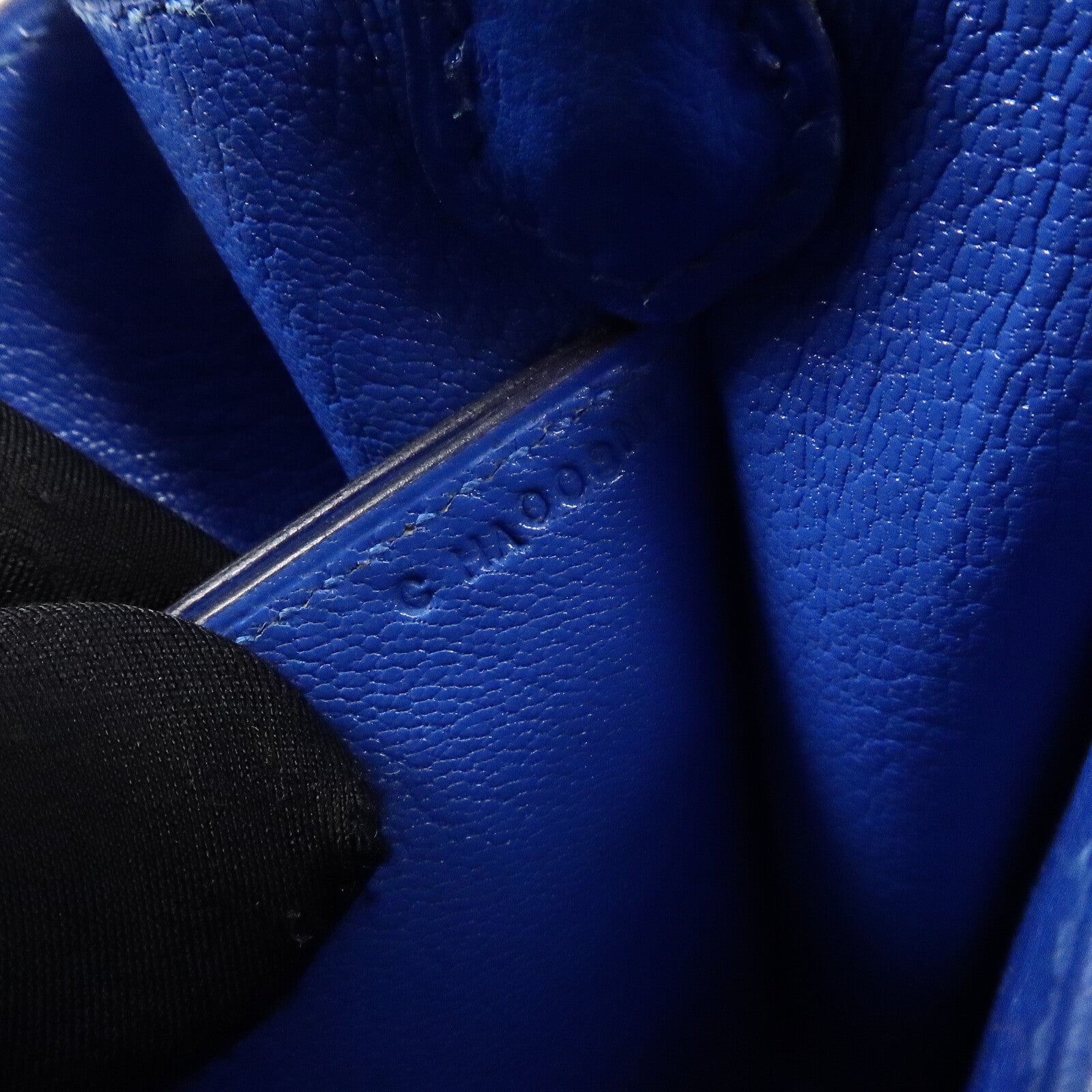 HERMES Evercolor皮革Mini Roulis肩背袋Bleu Hydra