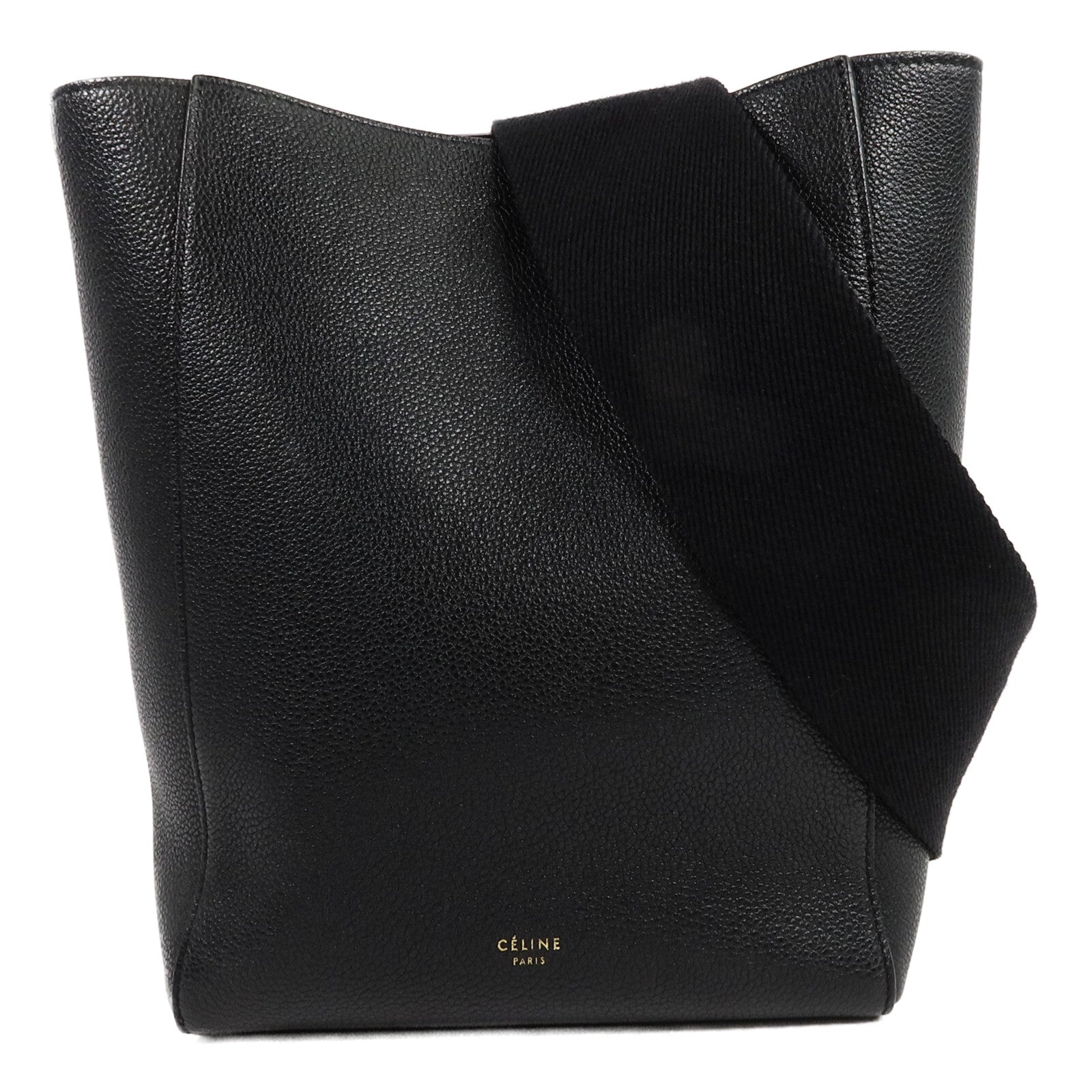 CELINE 牛皮皮革Sangle Bucket Small肩背袋