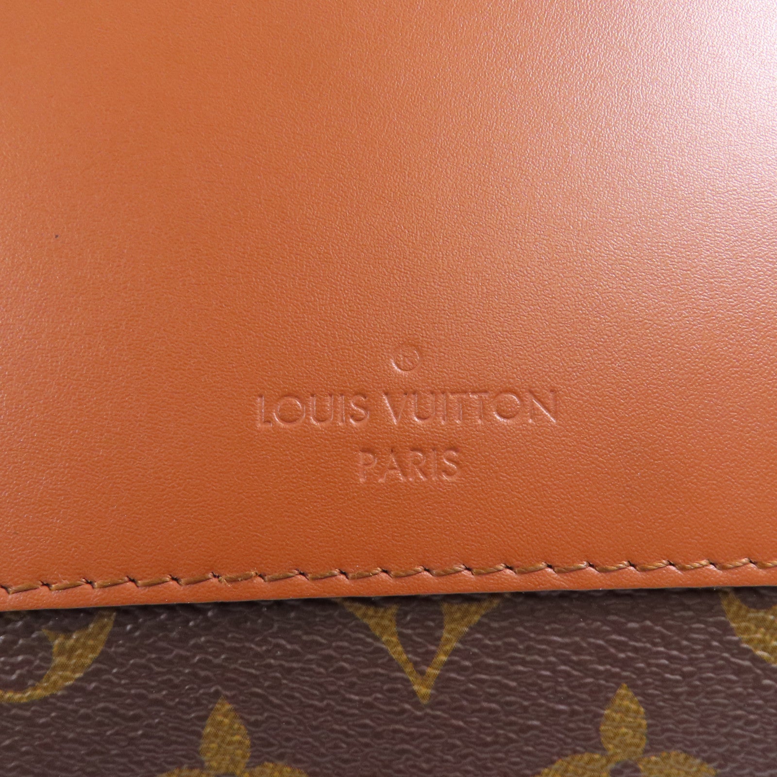 LOUIS VUITTON Monogram Marceau金扣鏈帶肩背袋棕色