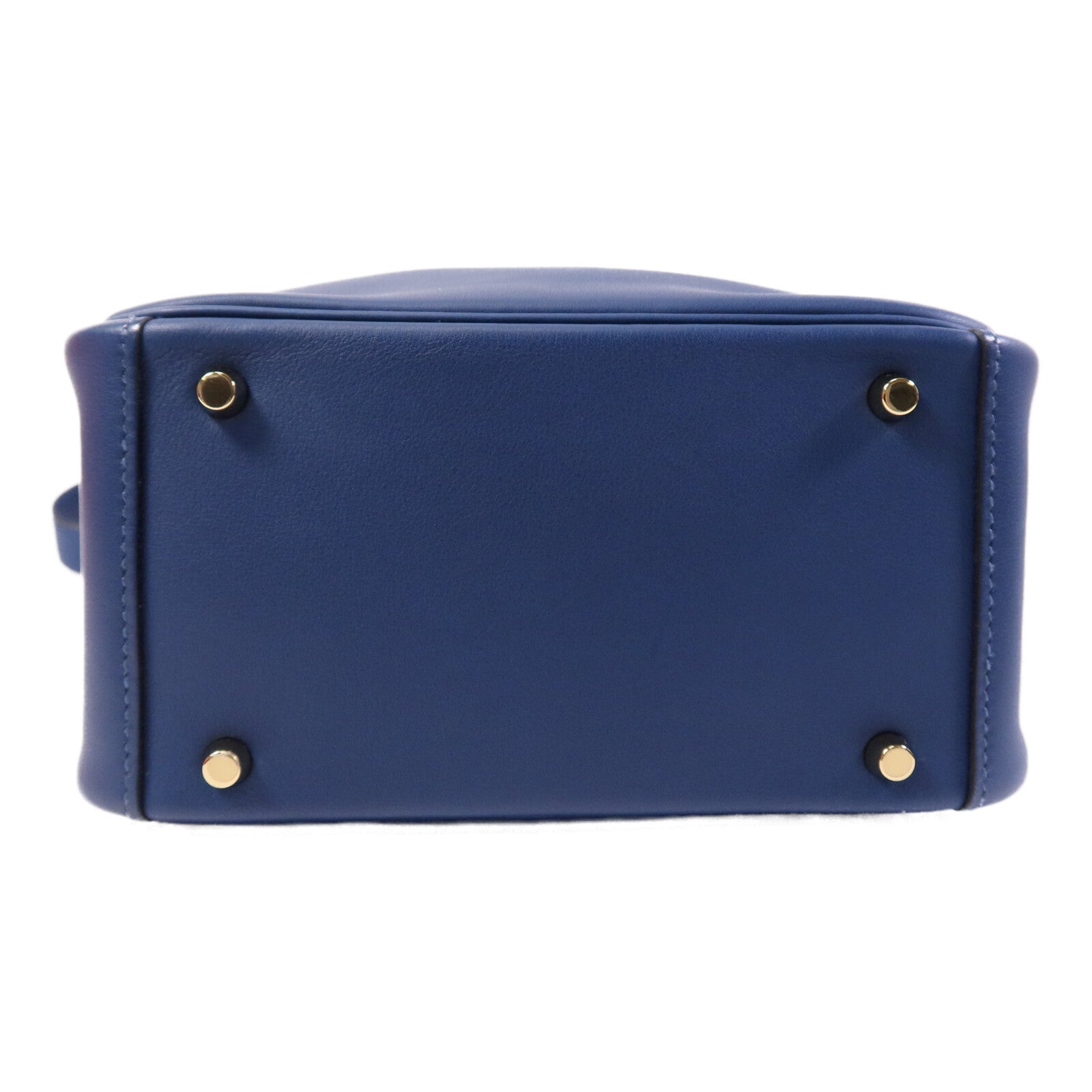 HERMES 【激減優惠】Swift皮革Mini Lindy金扣手挽肩背兩用袋Deep Blue