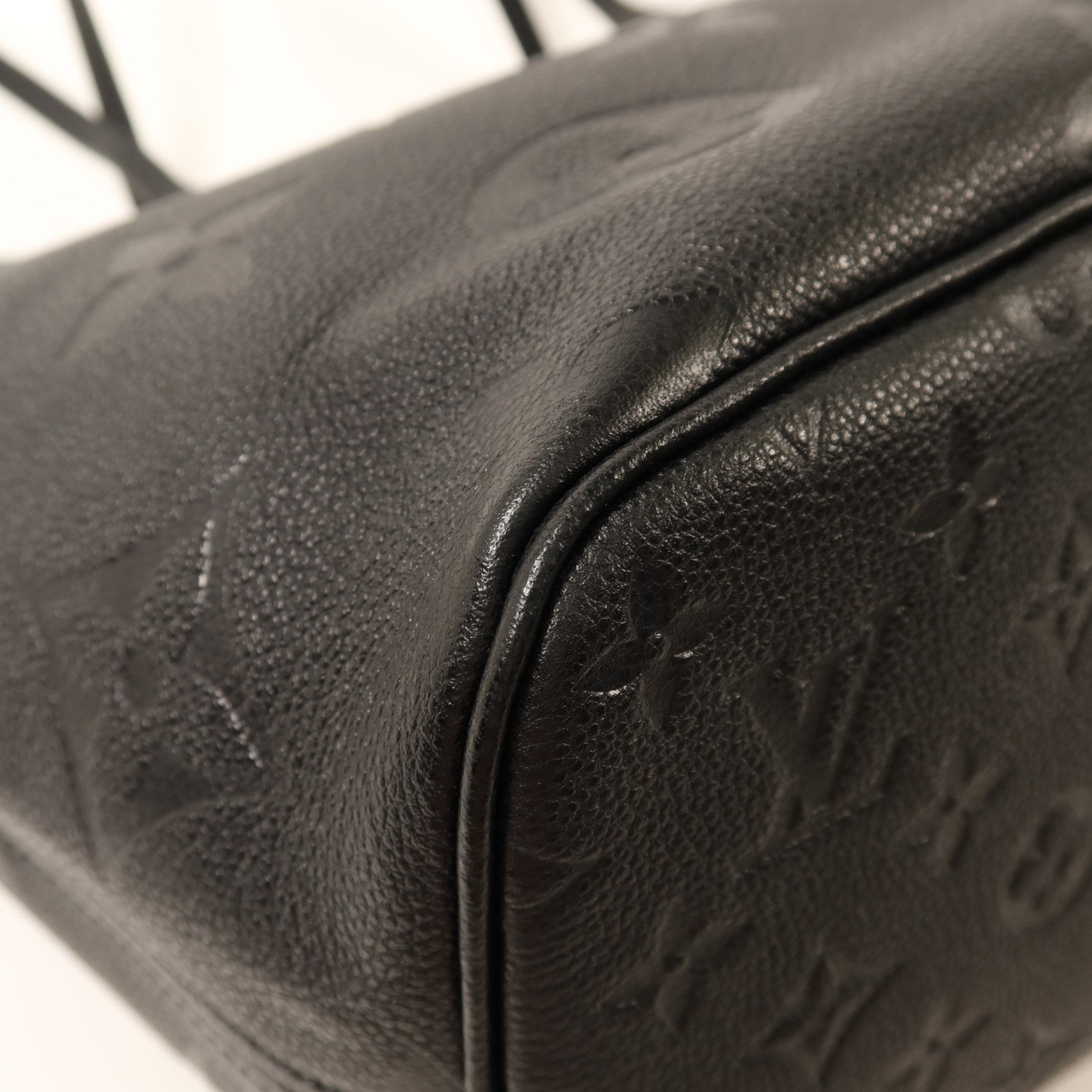 LOUIS VUITTON Monogram Empreinte Neverfull MM金扣手挽袋