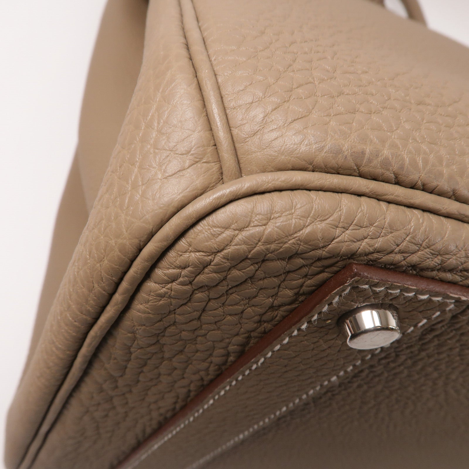 HERMES Togo皮革Haut A Courroies 40手挽袋Etoupe