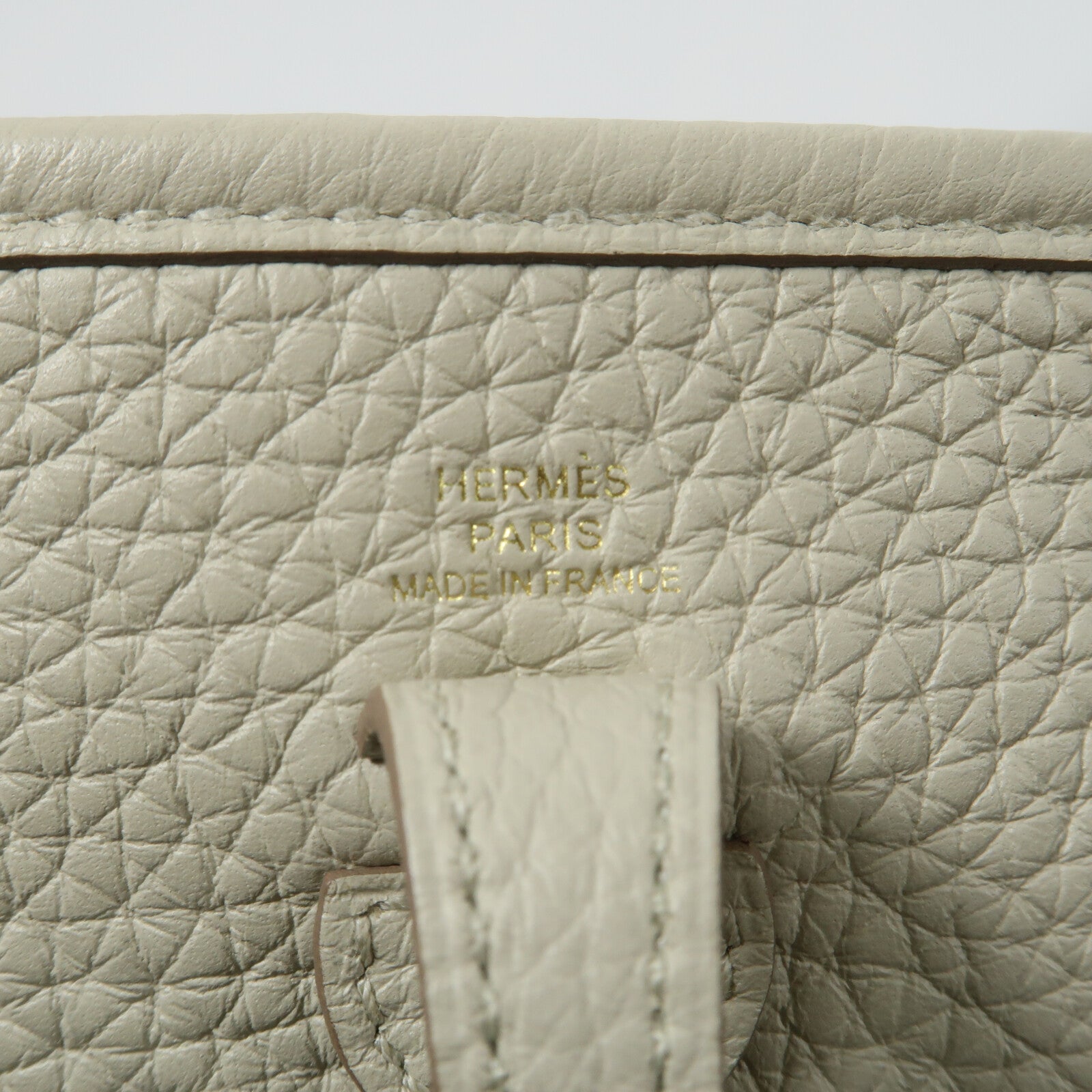 HERMES Clemence皮革Evelyne TPM肩背袋Beton