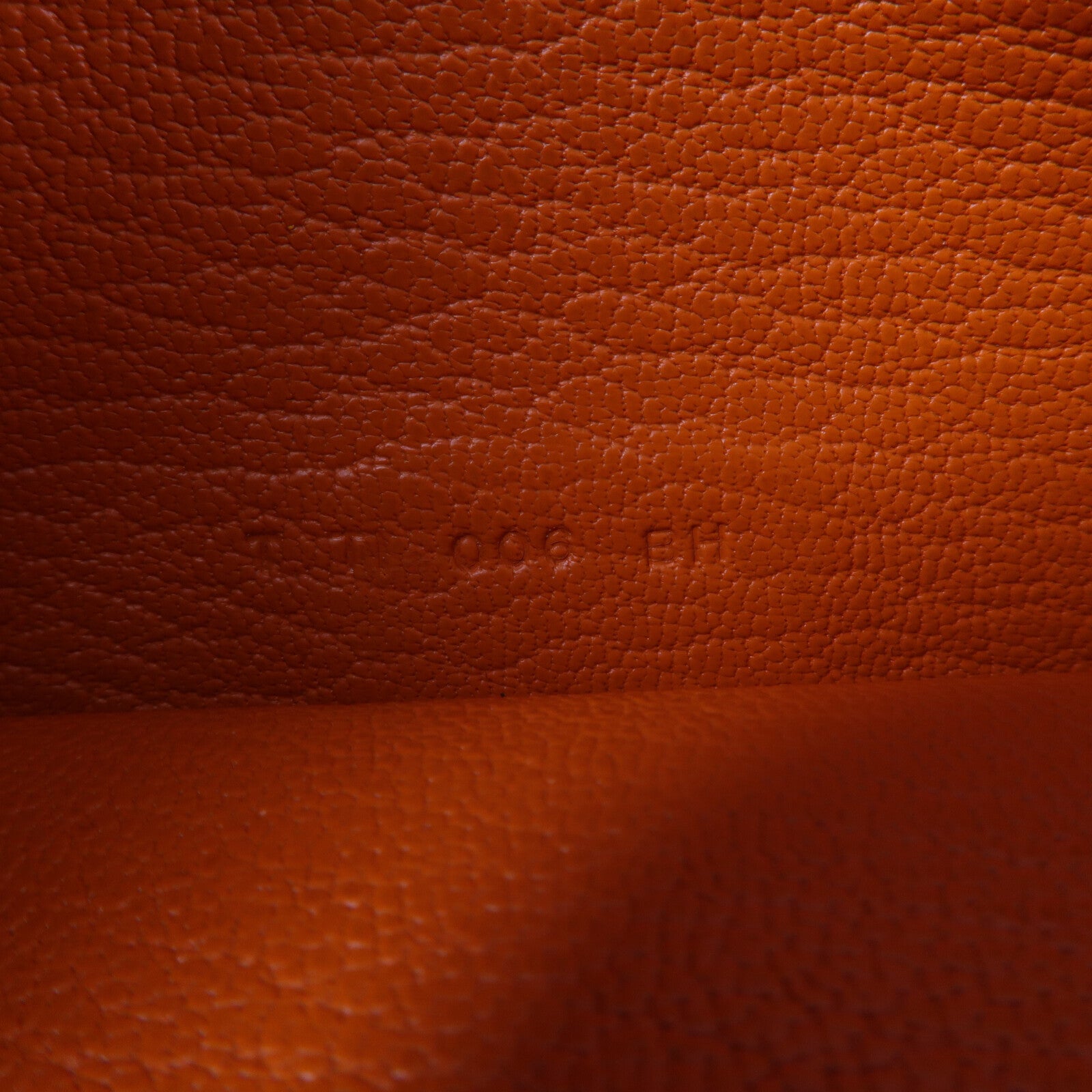HERMES Chevre皮革Bearn Long Wallet銀包Feu