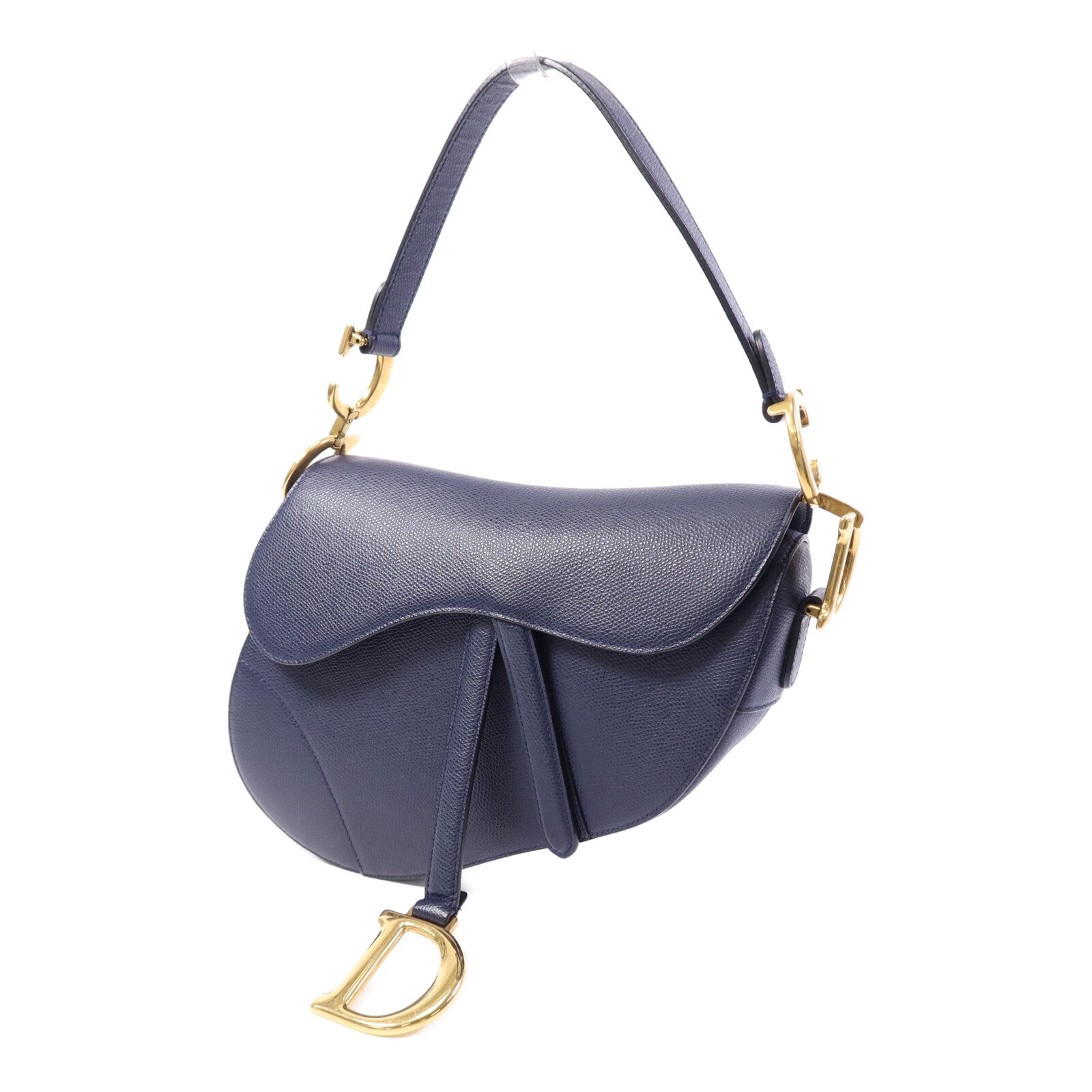 Dior 牛皮皮革Saddle金扣肩背袋