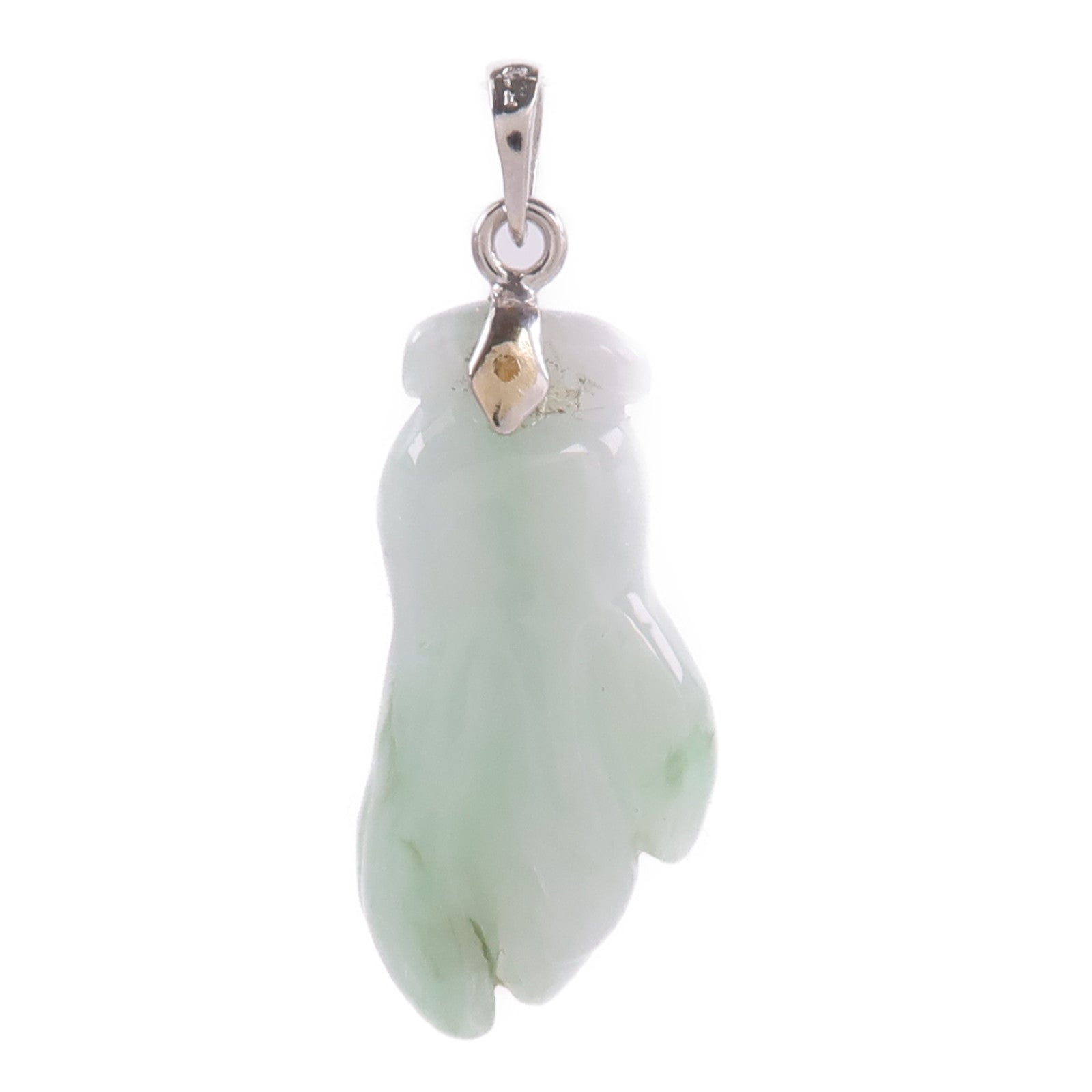 JEWELRY 18K白金Jade Pendant Top翡翠吊墜