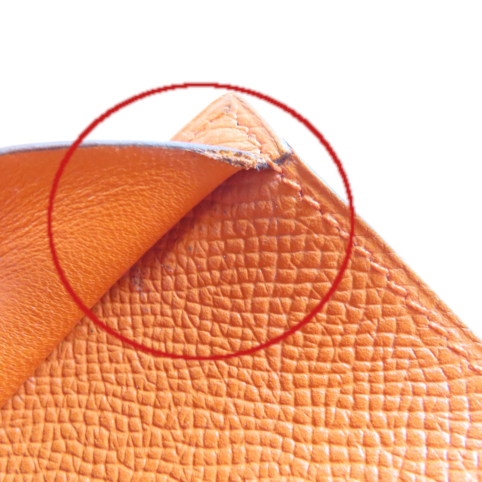 HERMES Epsom皮革Card Case卡片套Orange橙色