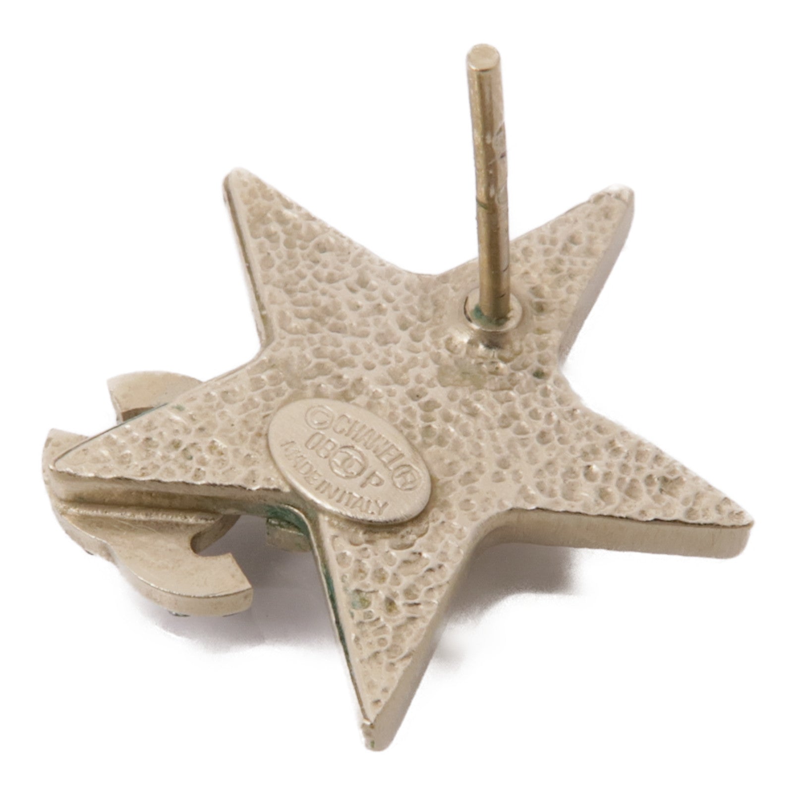 CHANEL CC Earrings Accessories Metal/PVC Silver