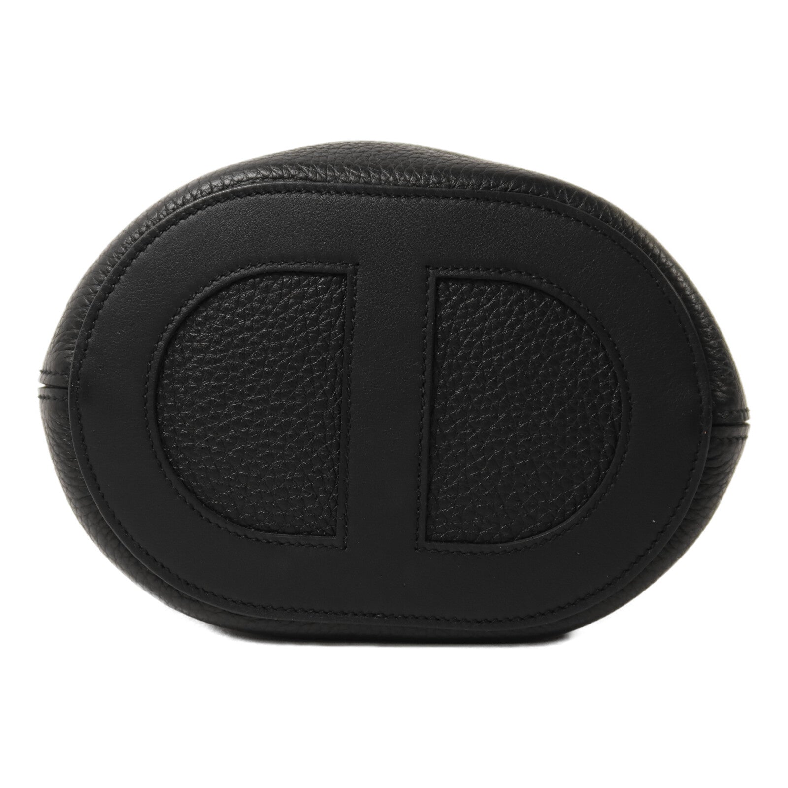 HERMES Clemence皮革In The Loop 18銀扣手挽袋Noir