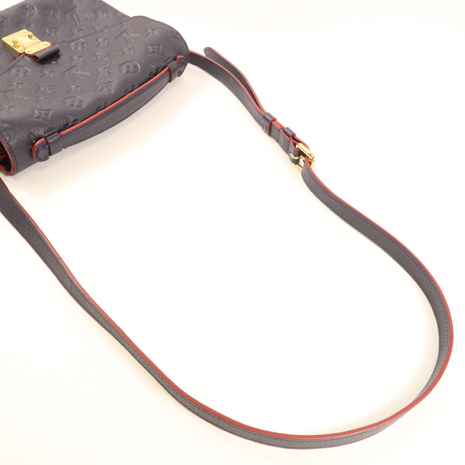 LOUIS VUITTON Monogram Empreinte Pochette Metis金扣手挽肩背兩用袋