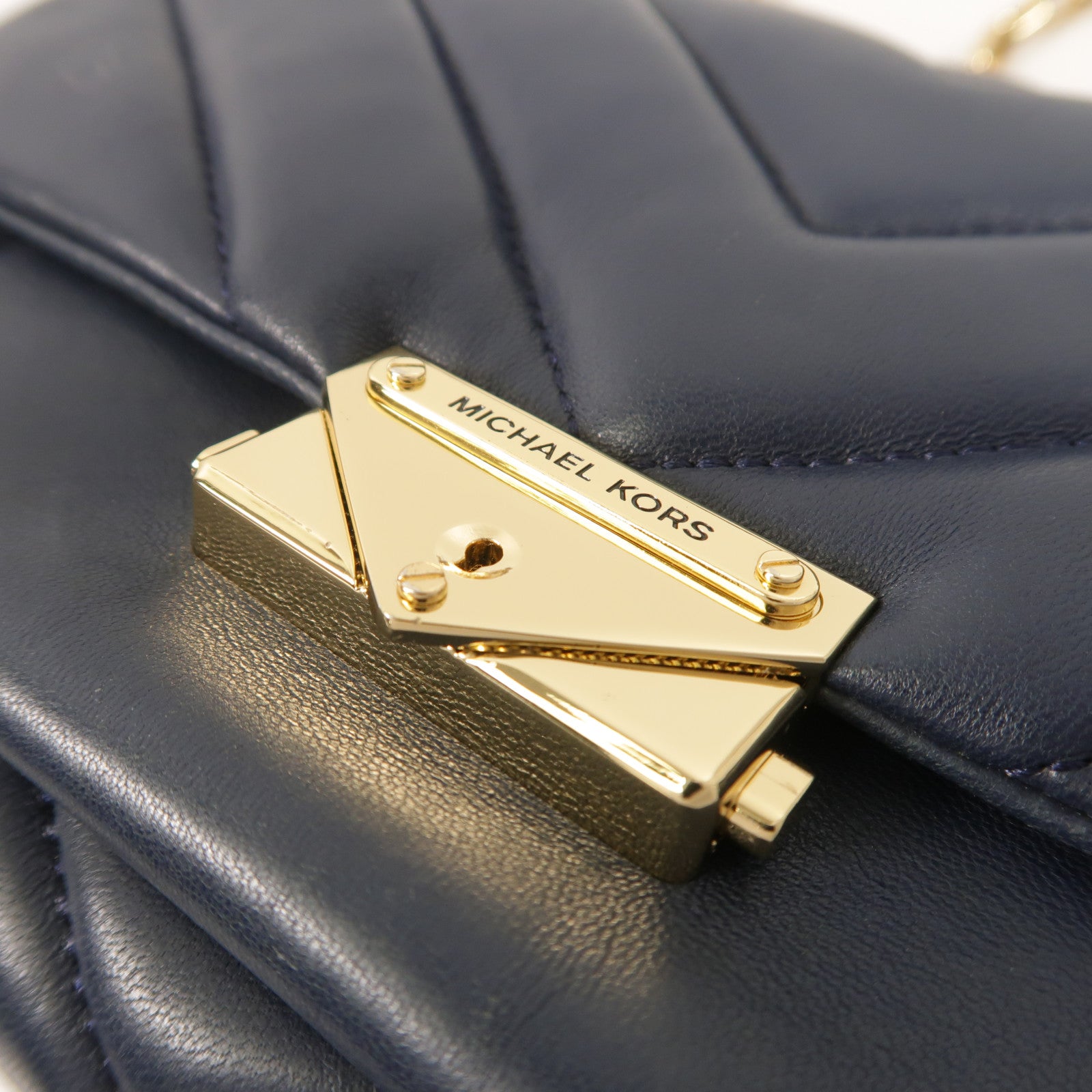Michael Kors 牛皮皮革Chain Shoulder鏈帶肩背袋