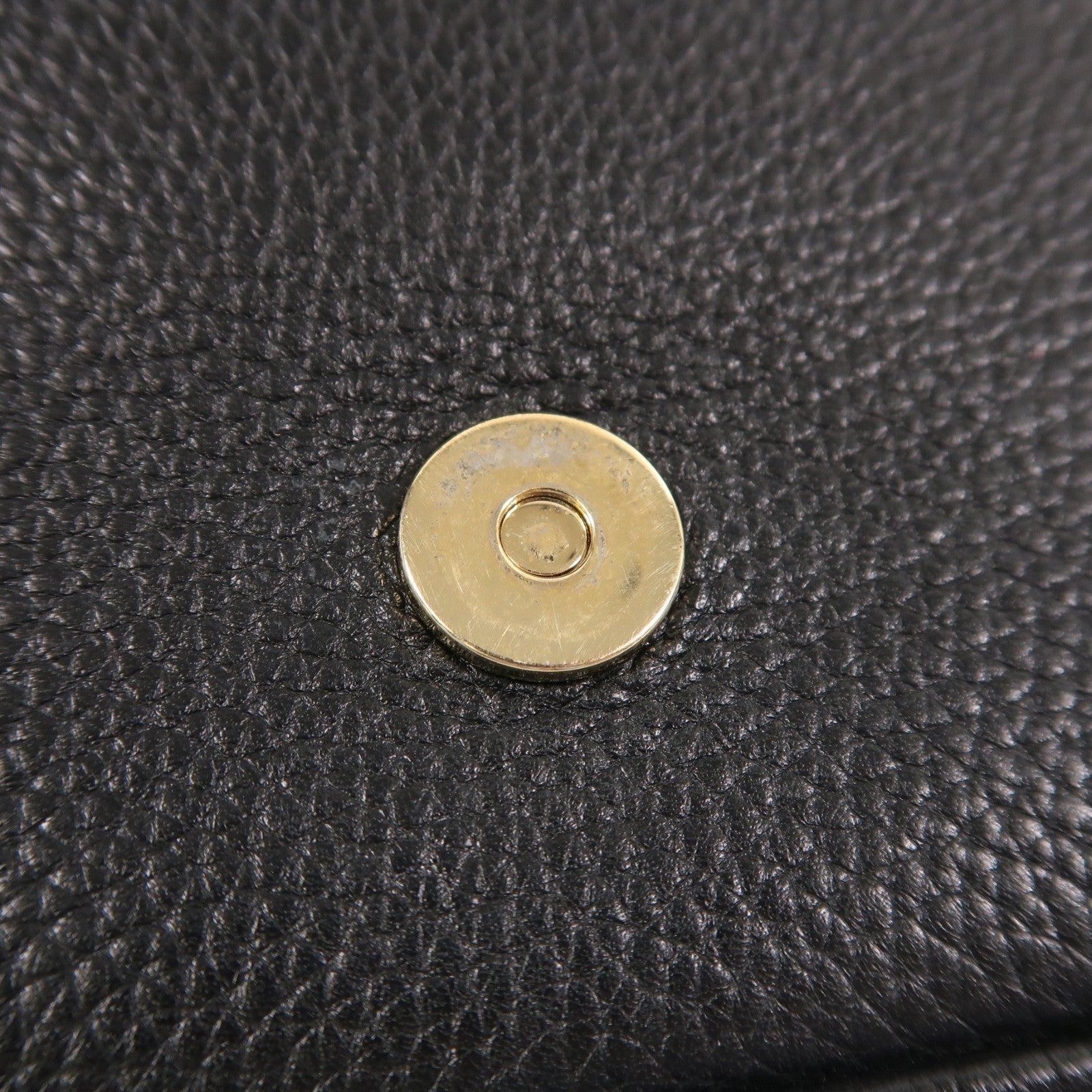 GUCCI 牛皮皮革Shoulder Bag銀扣鏈帶肩背袋黑色